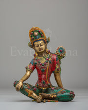 Traditional Lord Indra Spiritual Statue 