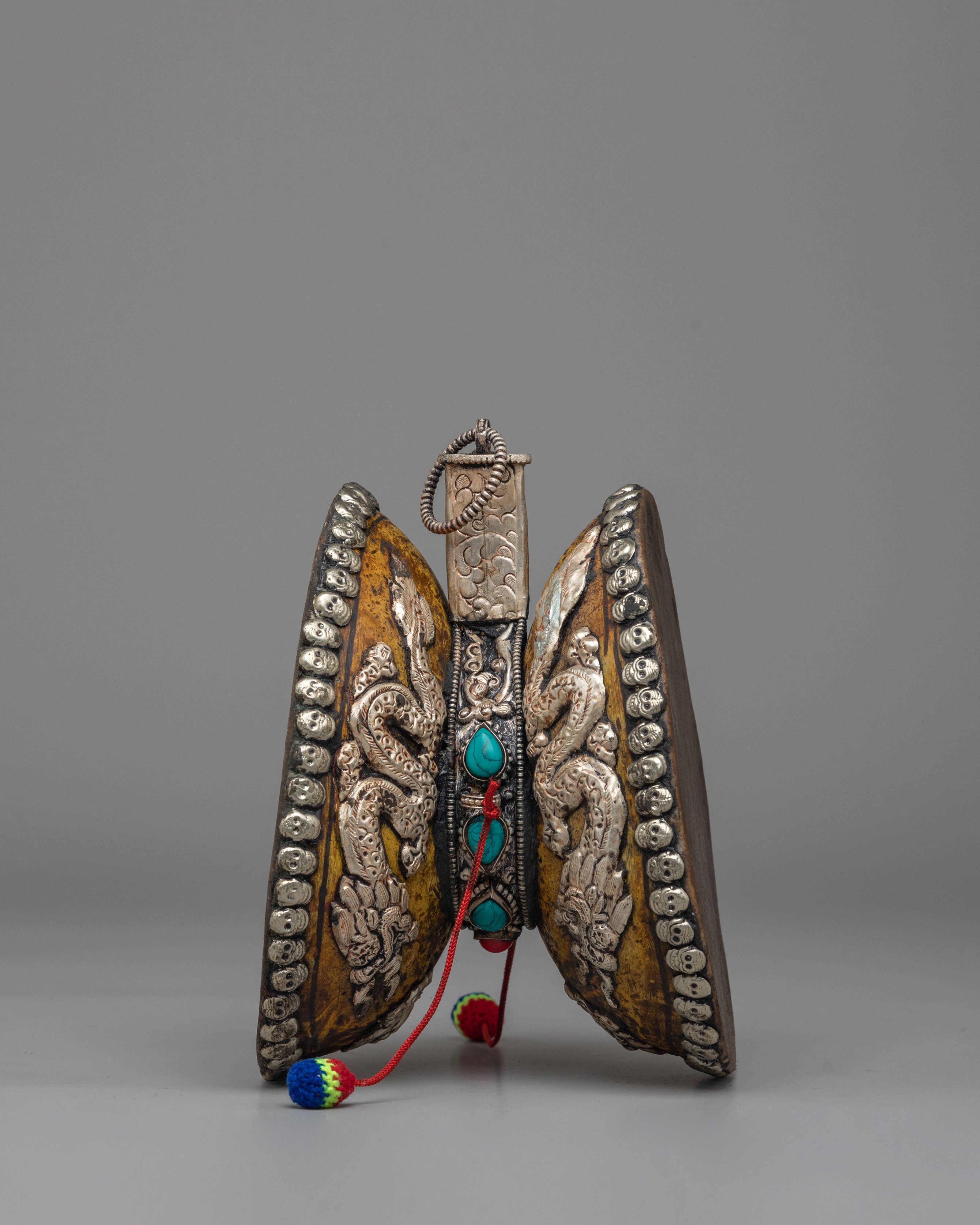 Traditional Ritual Damaru | Handcrafted Damaru for Prayer and Ceremonies