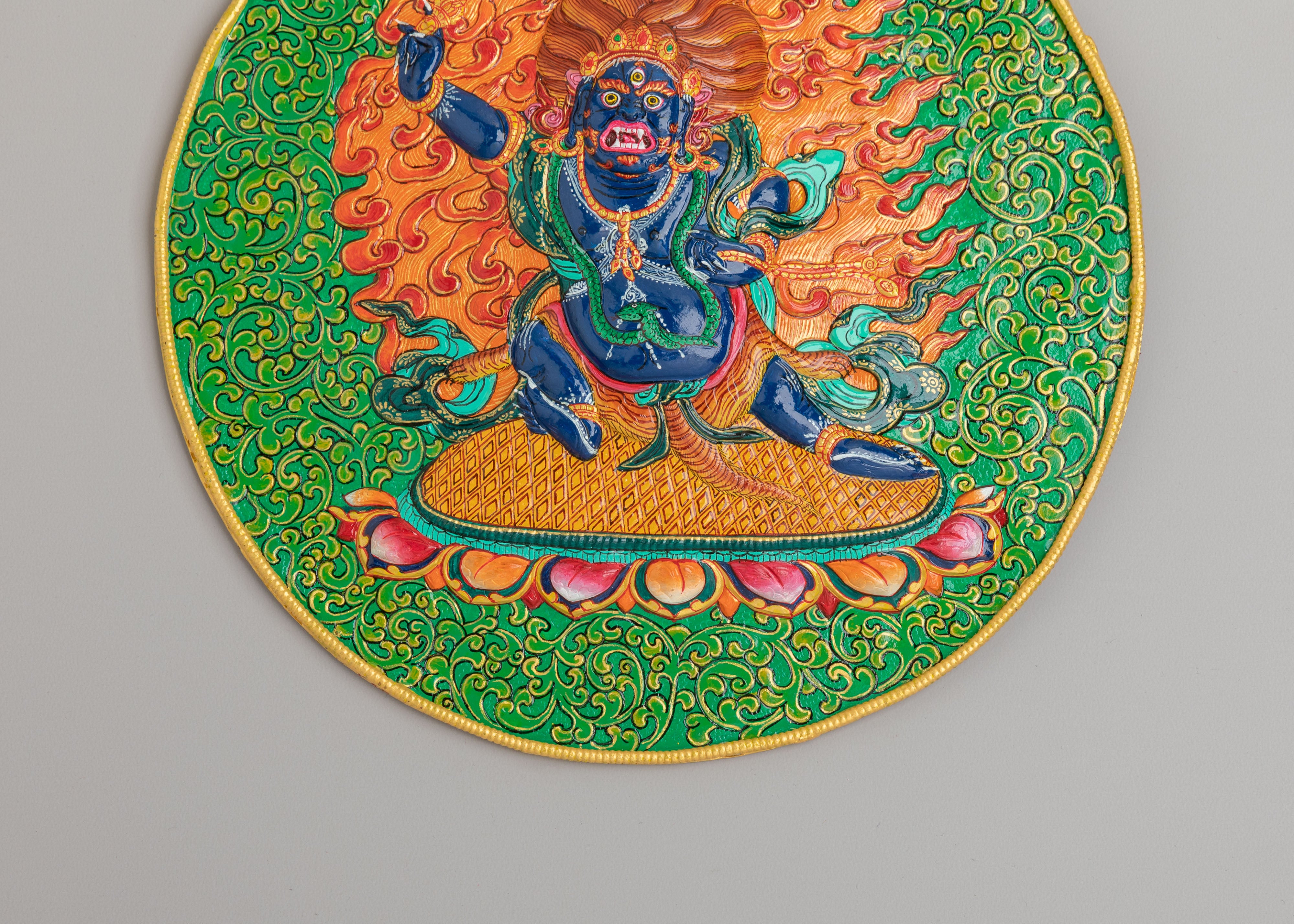 Tibetan Vajrapani Wall Hanging | Symbol of Strength