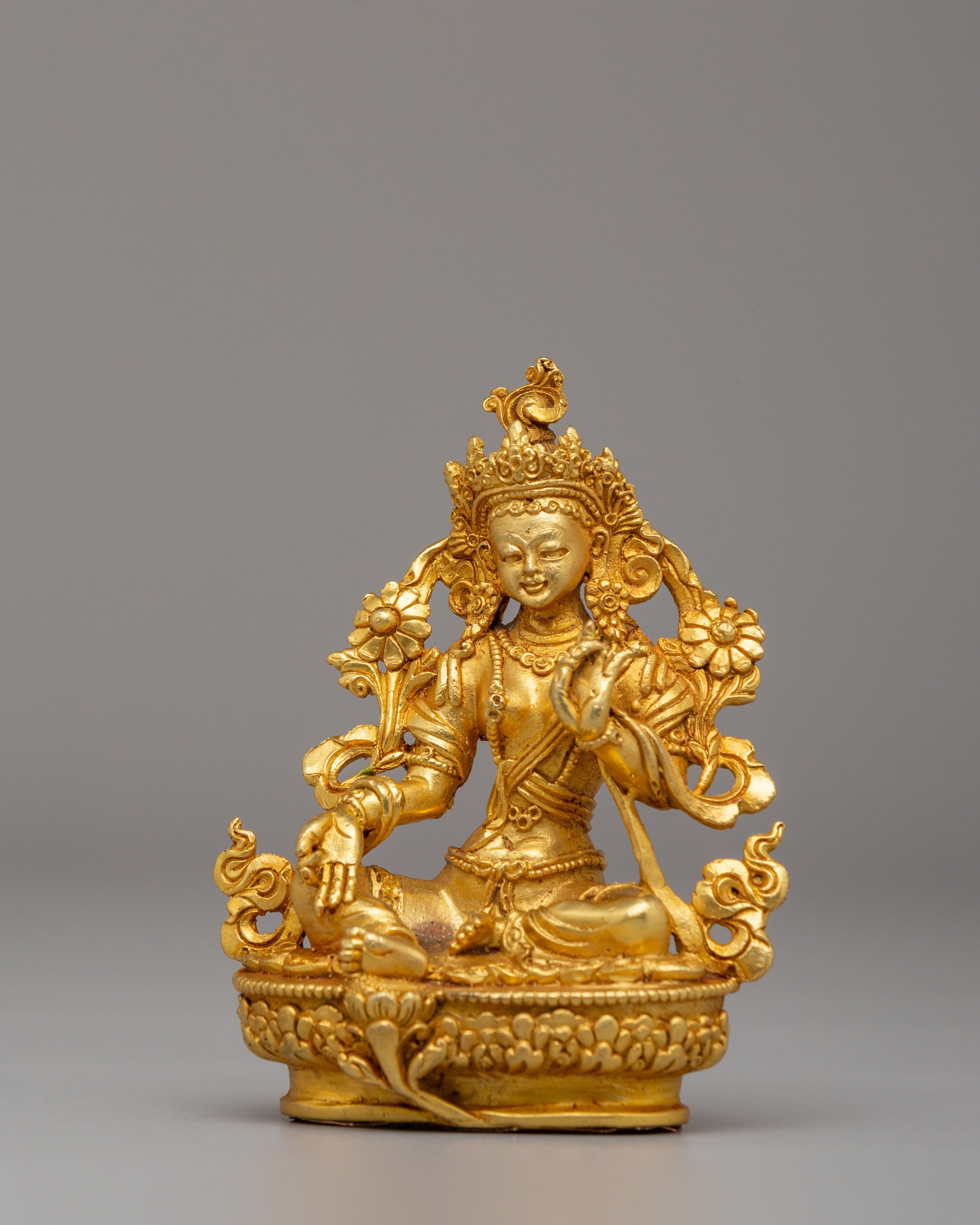Green Tara Spiritual Protector Statue | Symbol of Compassion & Protection