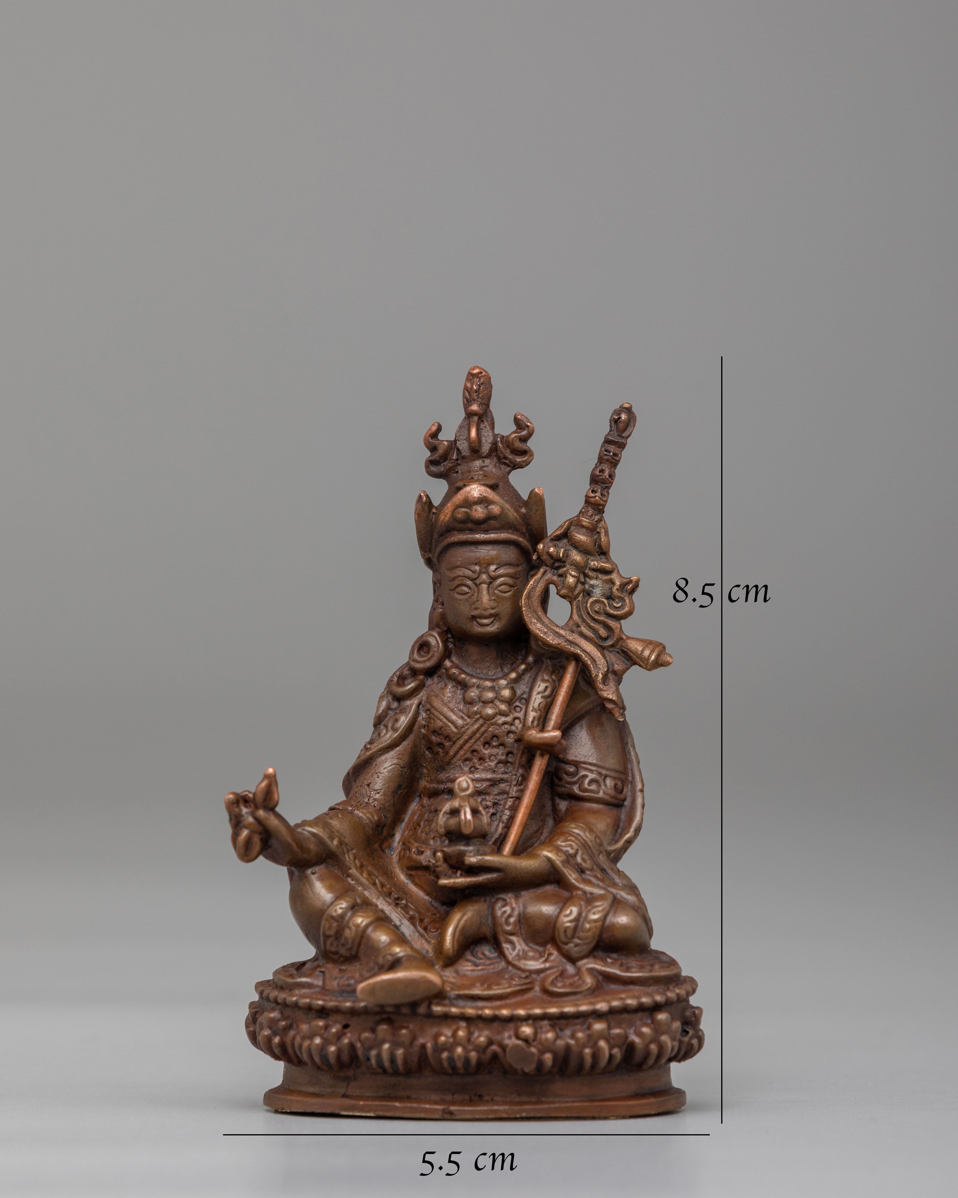 Ritual Guru Rinpoche Statue | Oxidized Copper Spiritual Decor