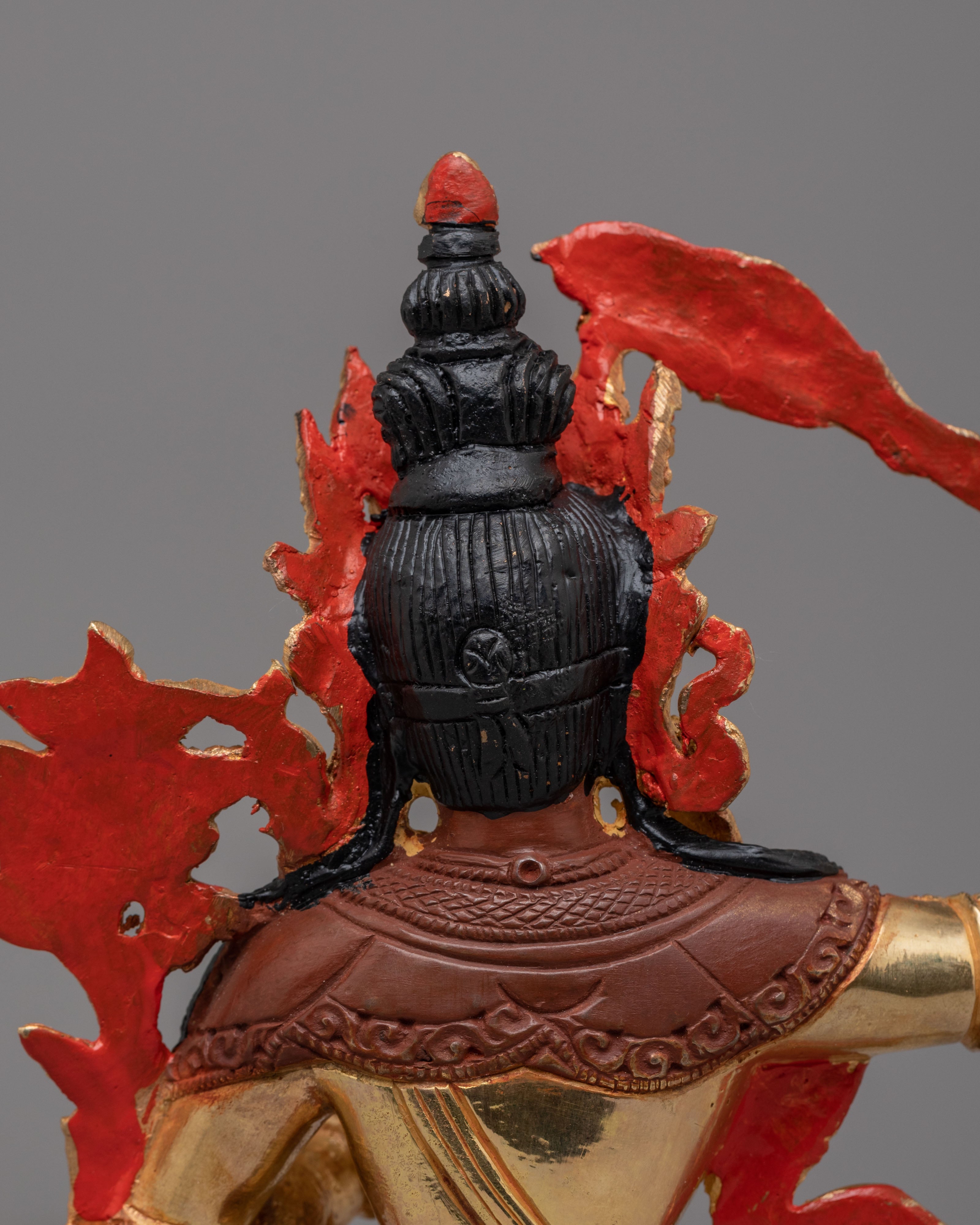 Buddhist Manjushri Statue for Knowledge | Handcrafted Tibetan Deity Figurine