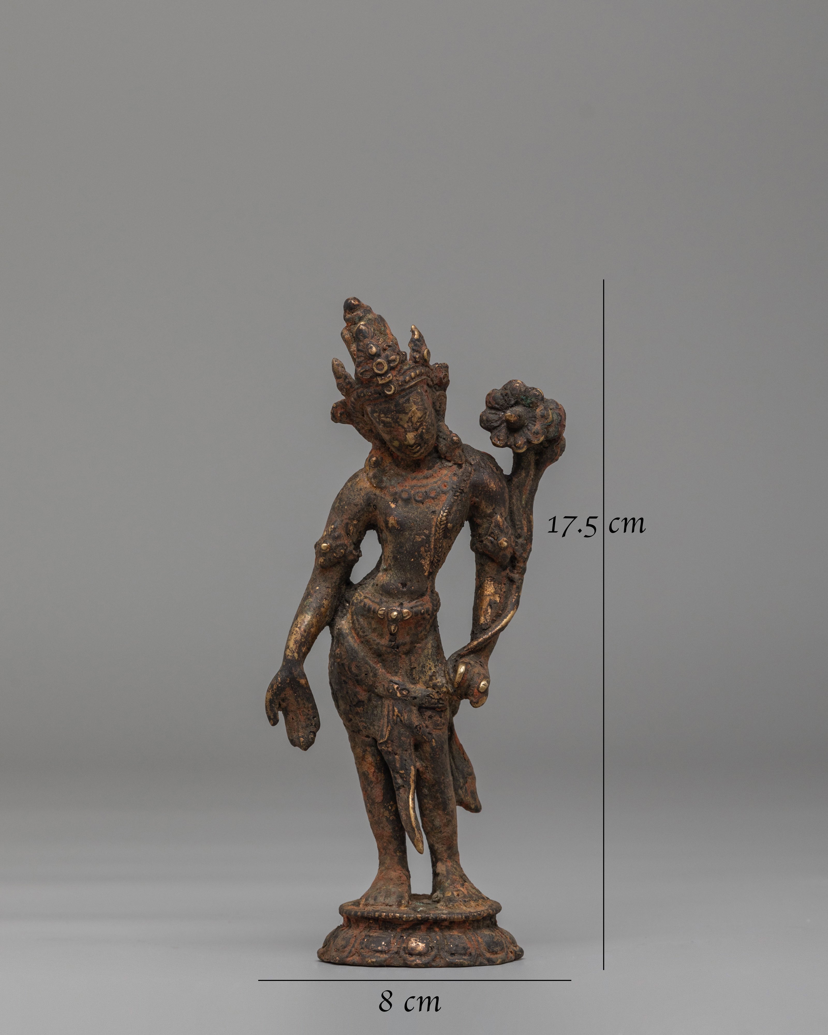 Handcrafted Standing Lokeshwor Statue | Bodhisattva of Infinite Compassion