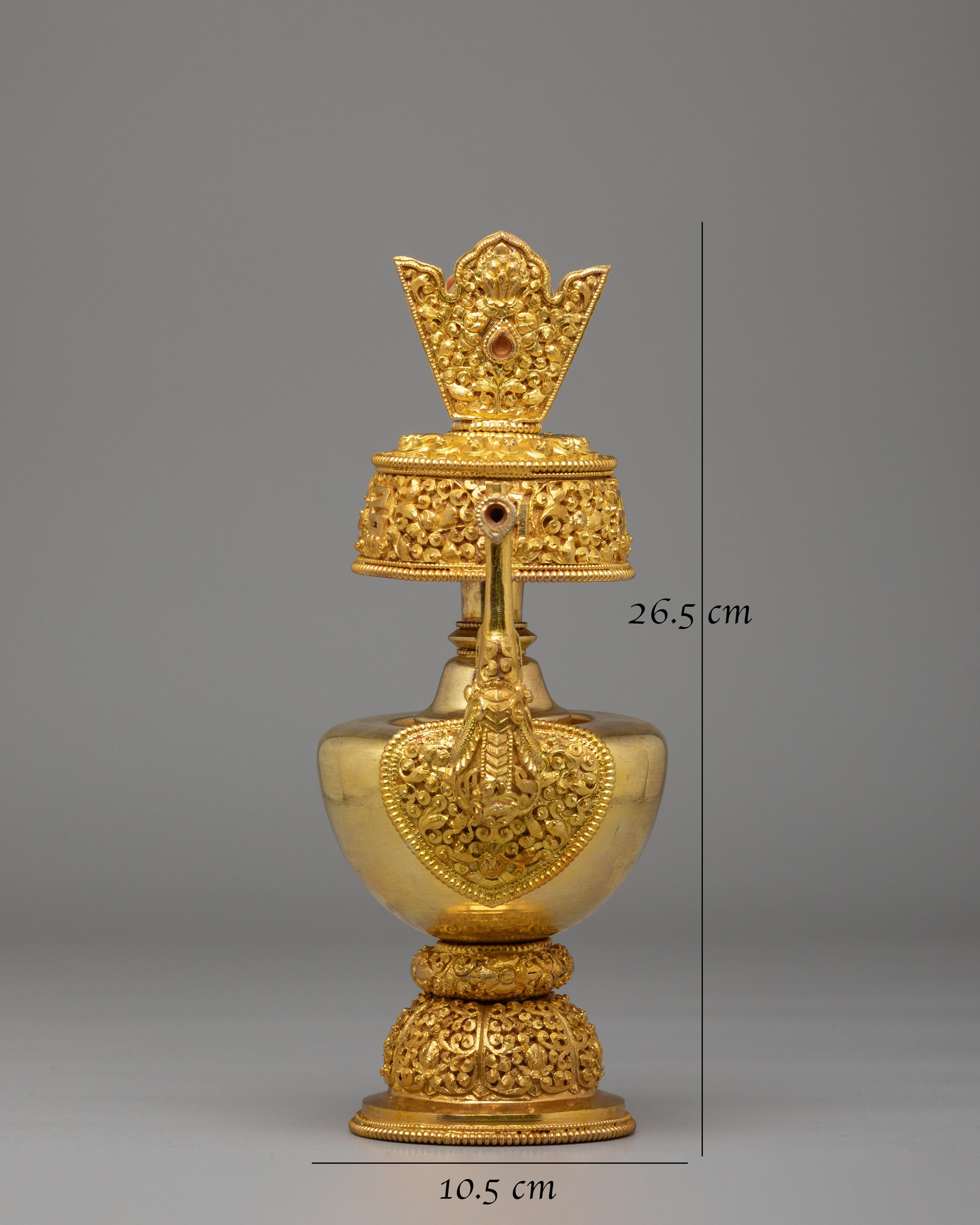 Sacred Ritual Bhumba | Gold Plated Tibetan Bhumba