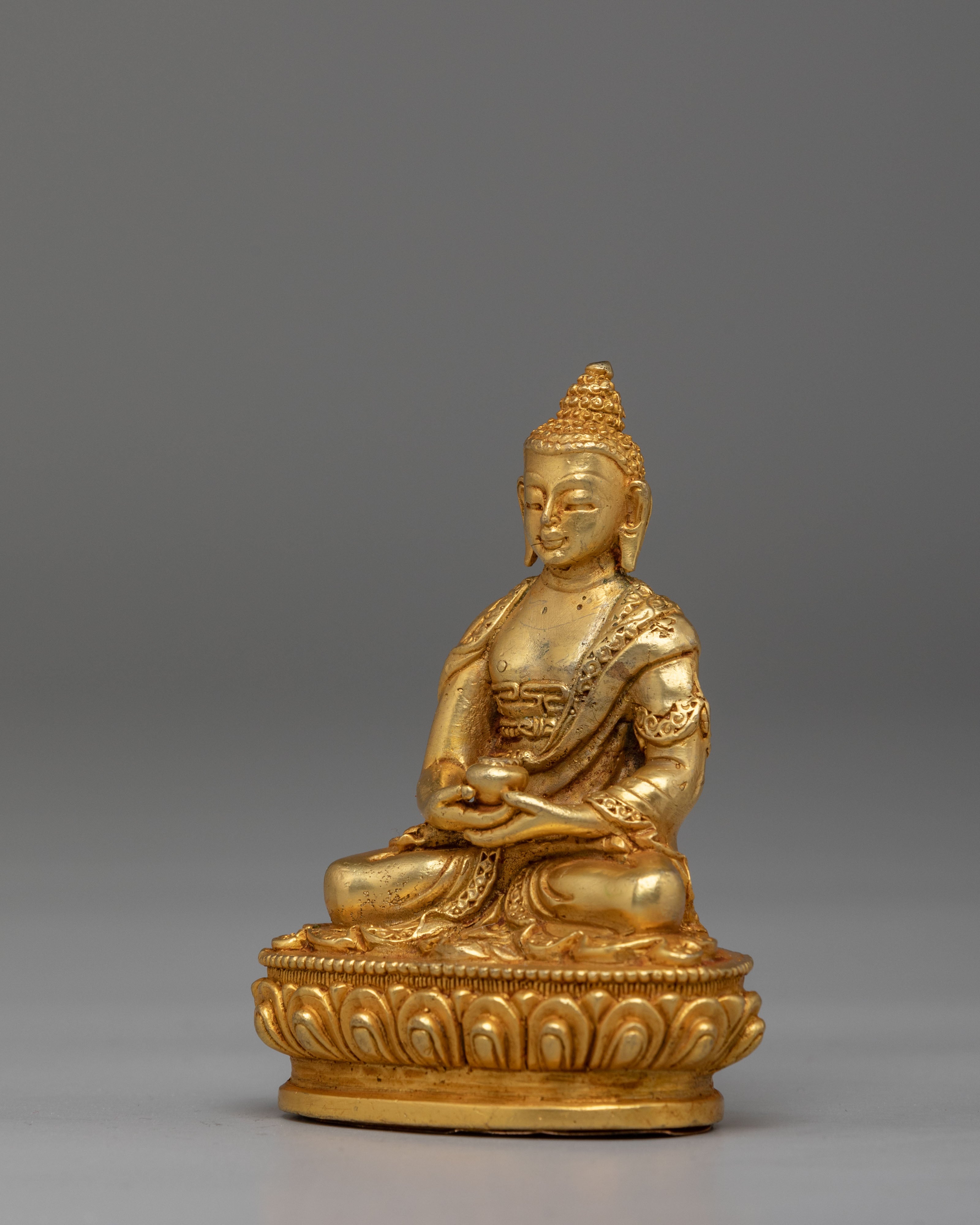 Handcrafted Two Buddha Set | Shakyamuni & Amitabha Buddha Figurines