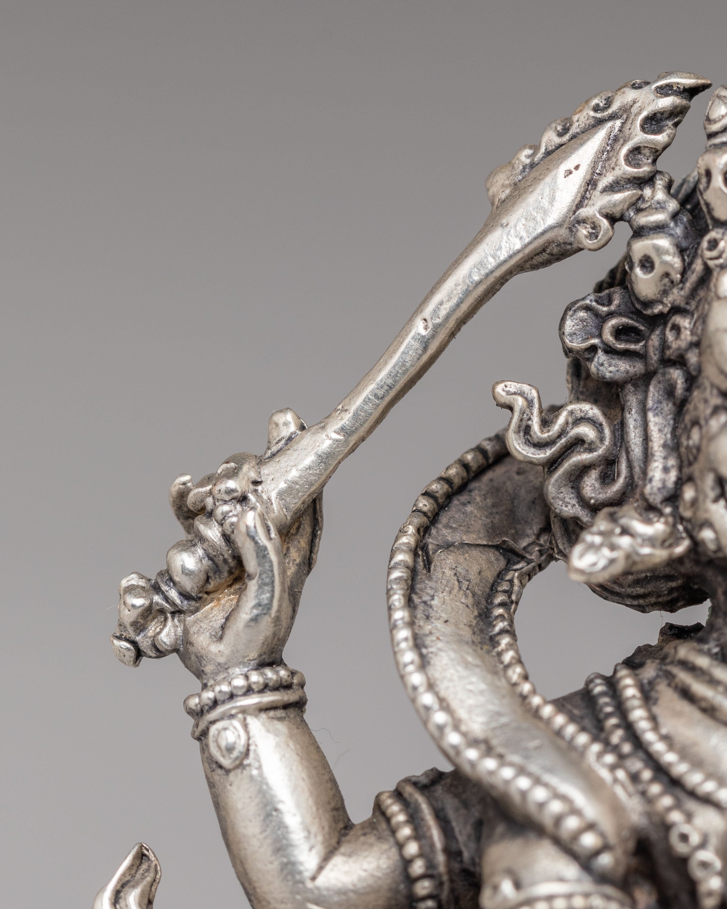 Four-Armed Mahakala Statue | The Protector Deity of Tibetan Buddhism