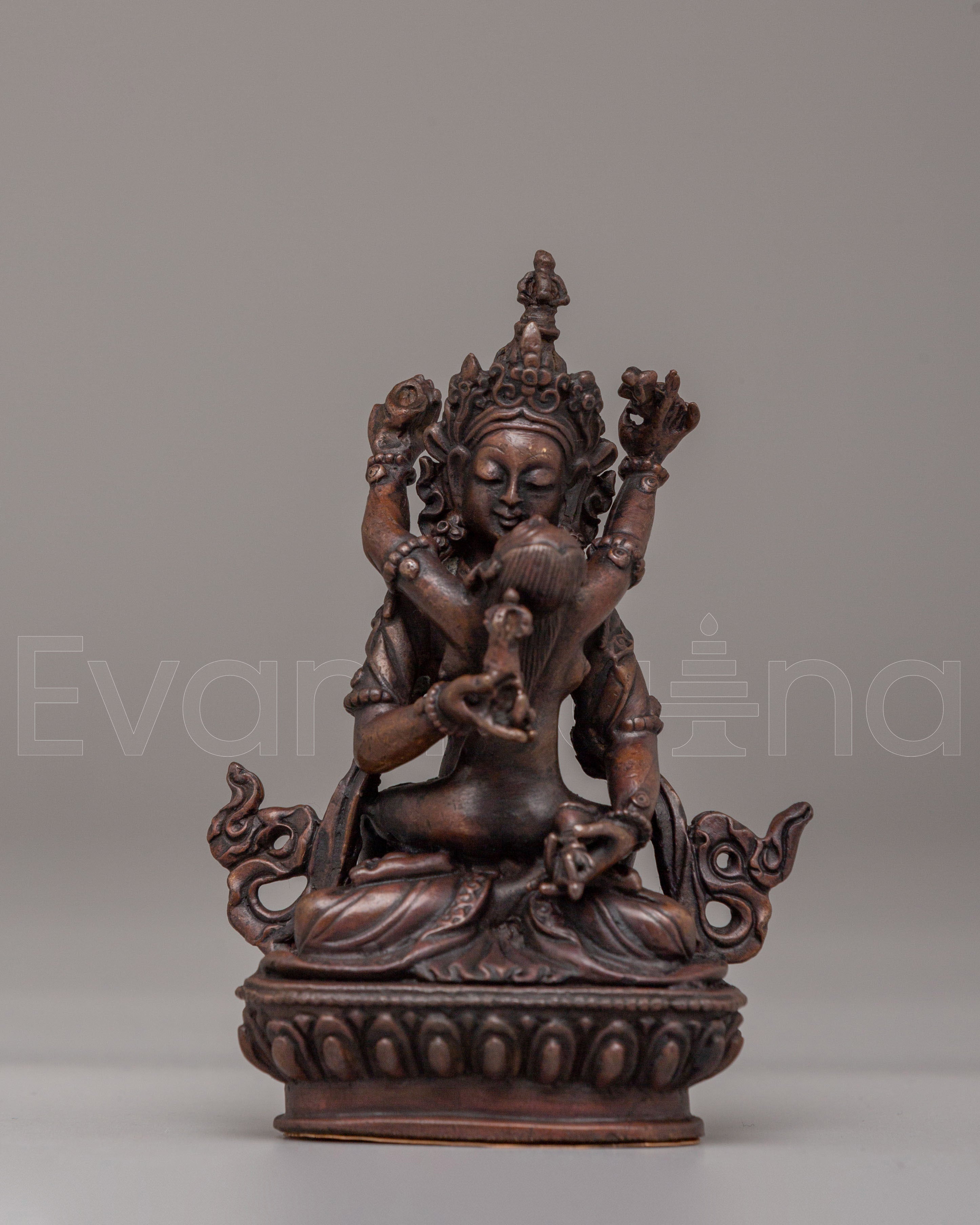 Vajrasattva With Consort Statue