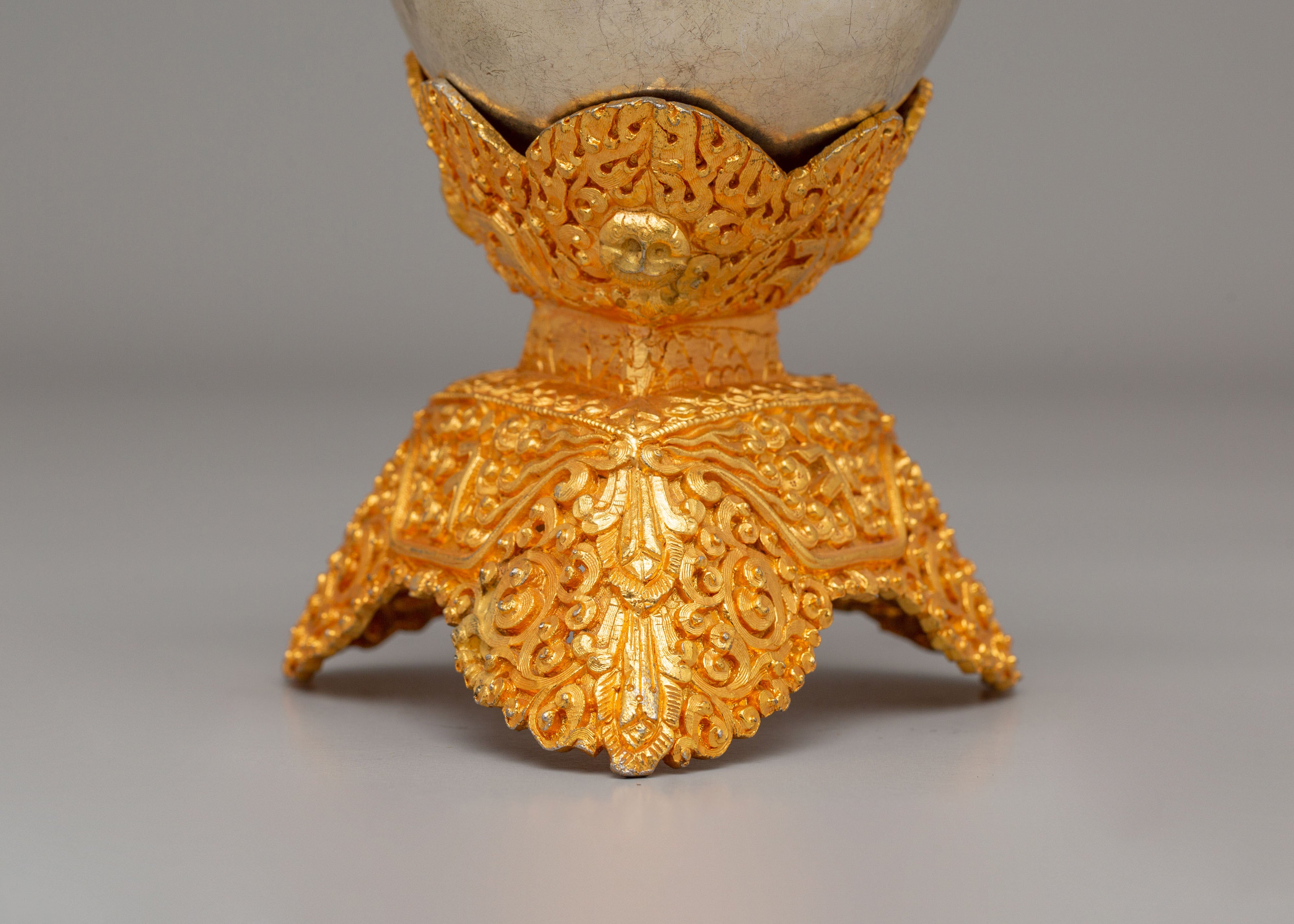 Spiritual Kapala for Ritual | Handcrafted Tibetan Skull Cup
