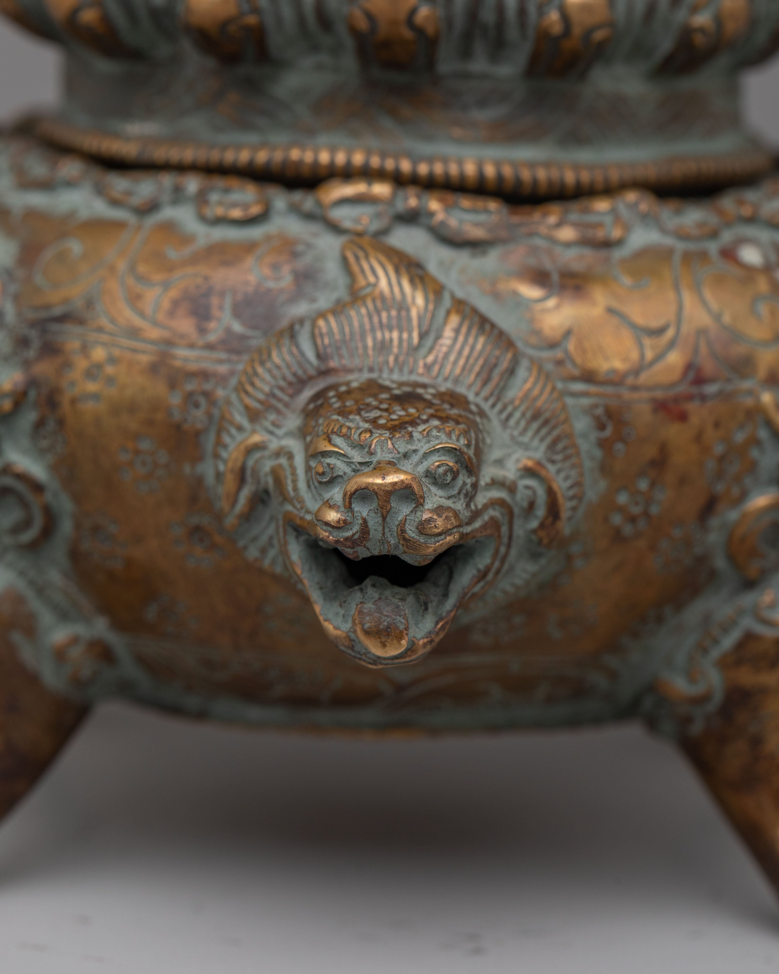 Handcrafted Traditional Vajradhaka | Copper Statue with Antique Finish