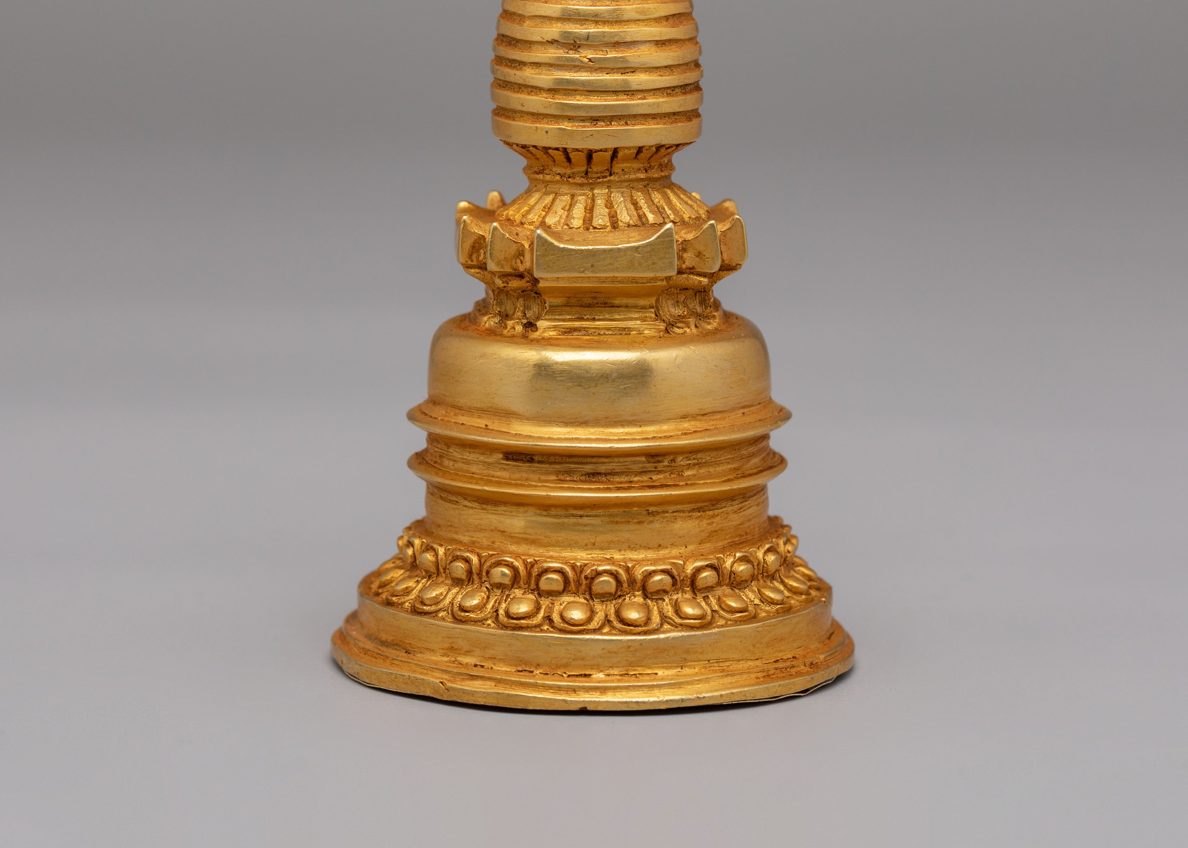 Kadampa Stupa Dharma Sacred Symbol | Copper Stupa for Spiritual Practice