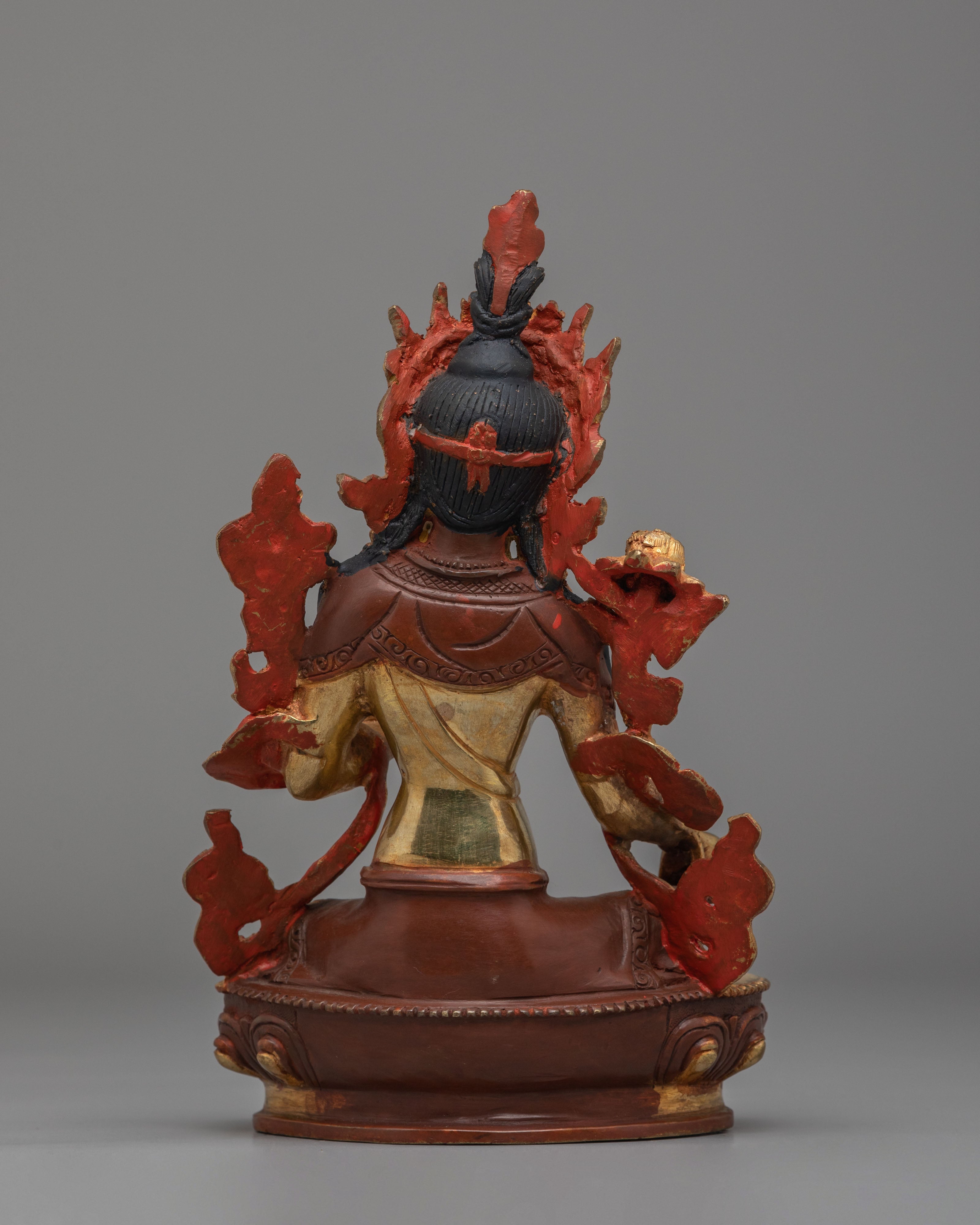 Buddhist Green Tara Deity Statue | Handmade Tibetan Art