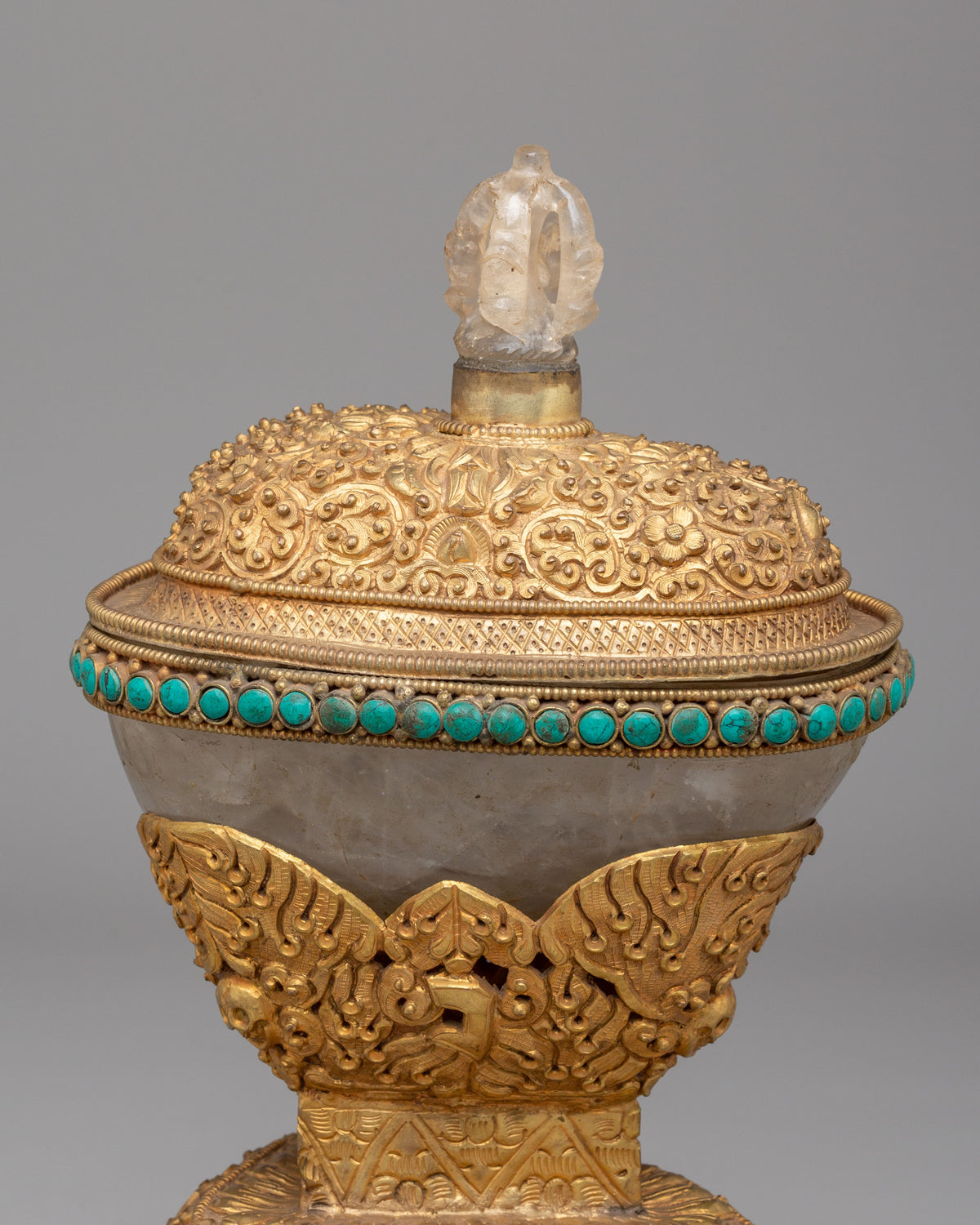 Handcrafted Buddhist Kapala | Sacred Offering Vessel
