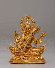 Hindu Goddess Saraswati Statue