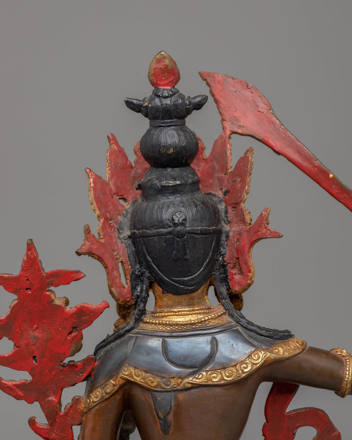Handcrafted Copper Manjushri Statue | Wisdom Deity