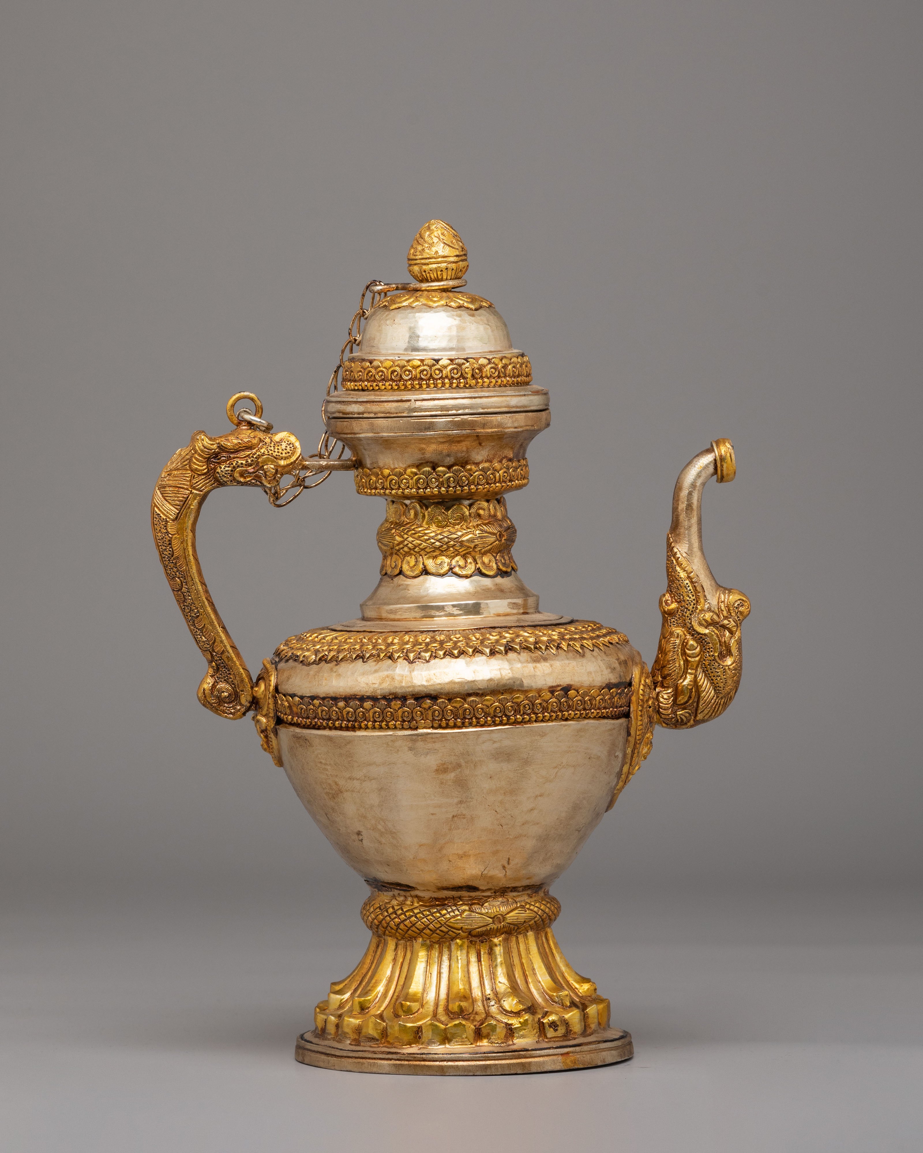 Sacred Tibetan Tea Pot | Ritual Vessel for Meditation & Decorative Use
