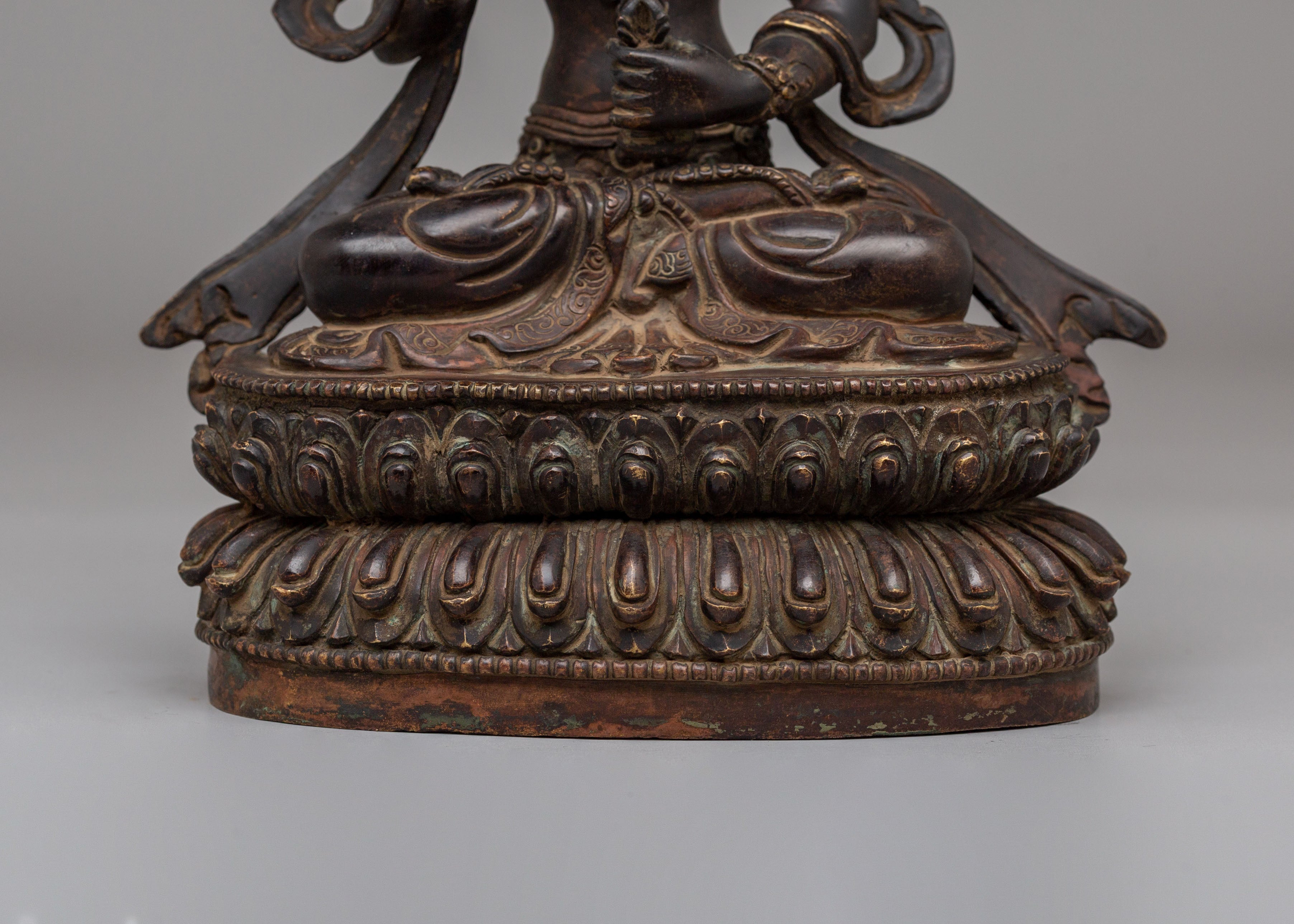 Sacred Vajrasattva Deity Statue | Copper Body Statue