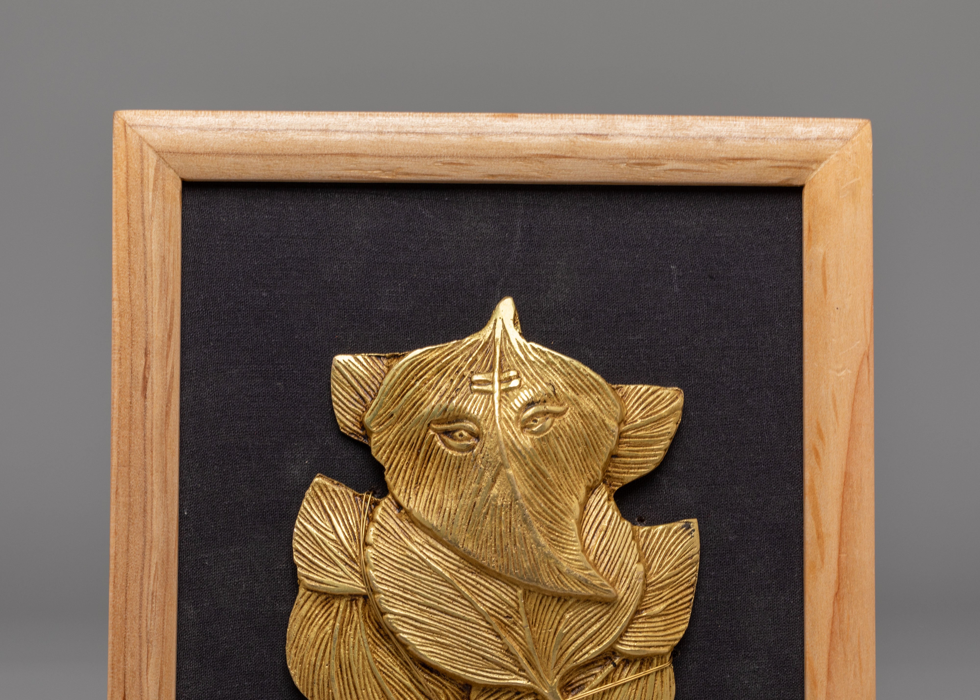 Ganesh Hindu Deity Wall Hanging | Brass Ganesha Wall Art