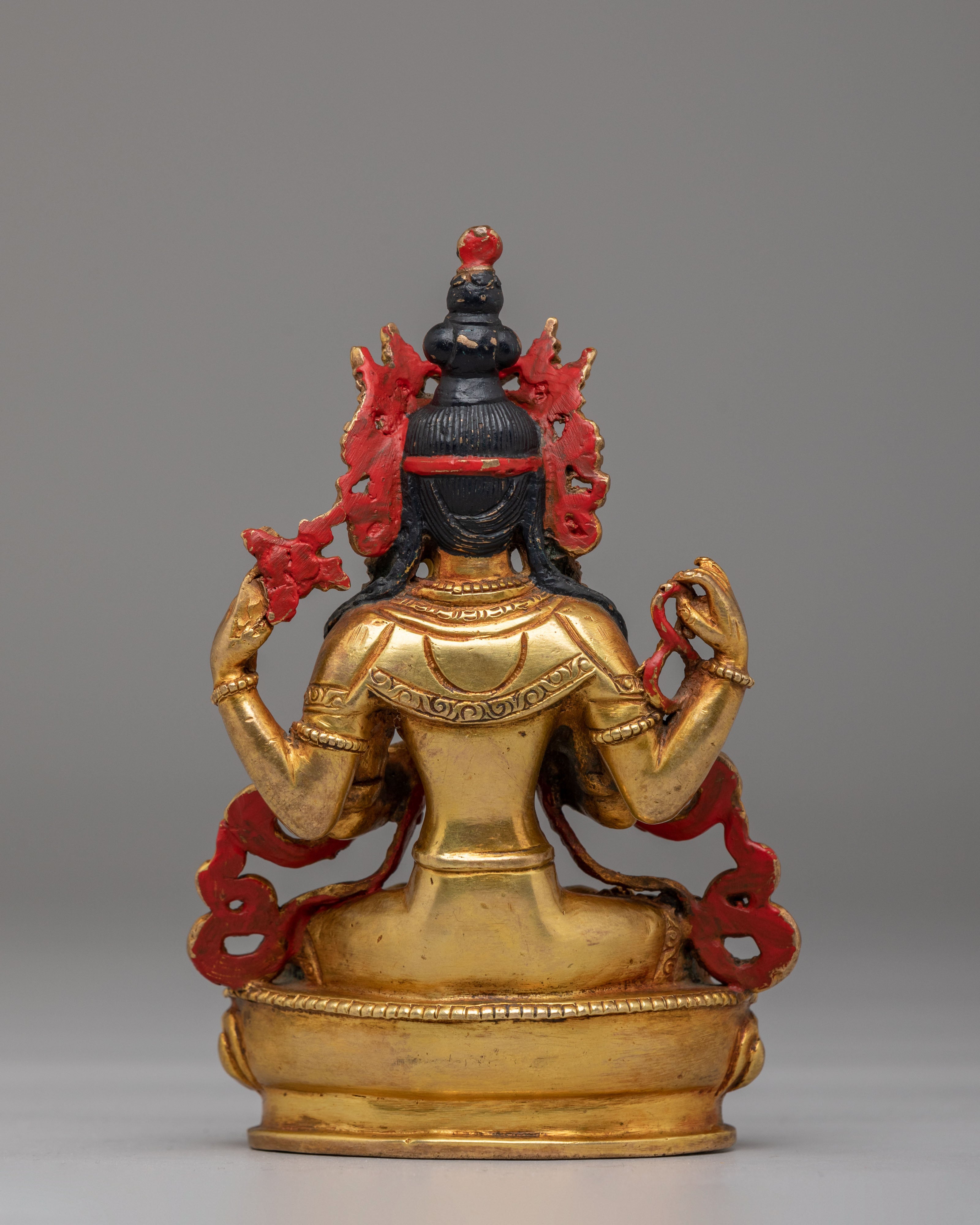 Handmade Compassion Chenrezig Statue | Traditional Tibetan Spiritual Art