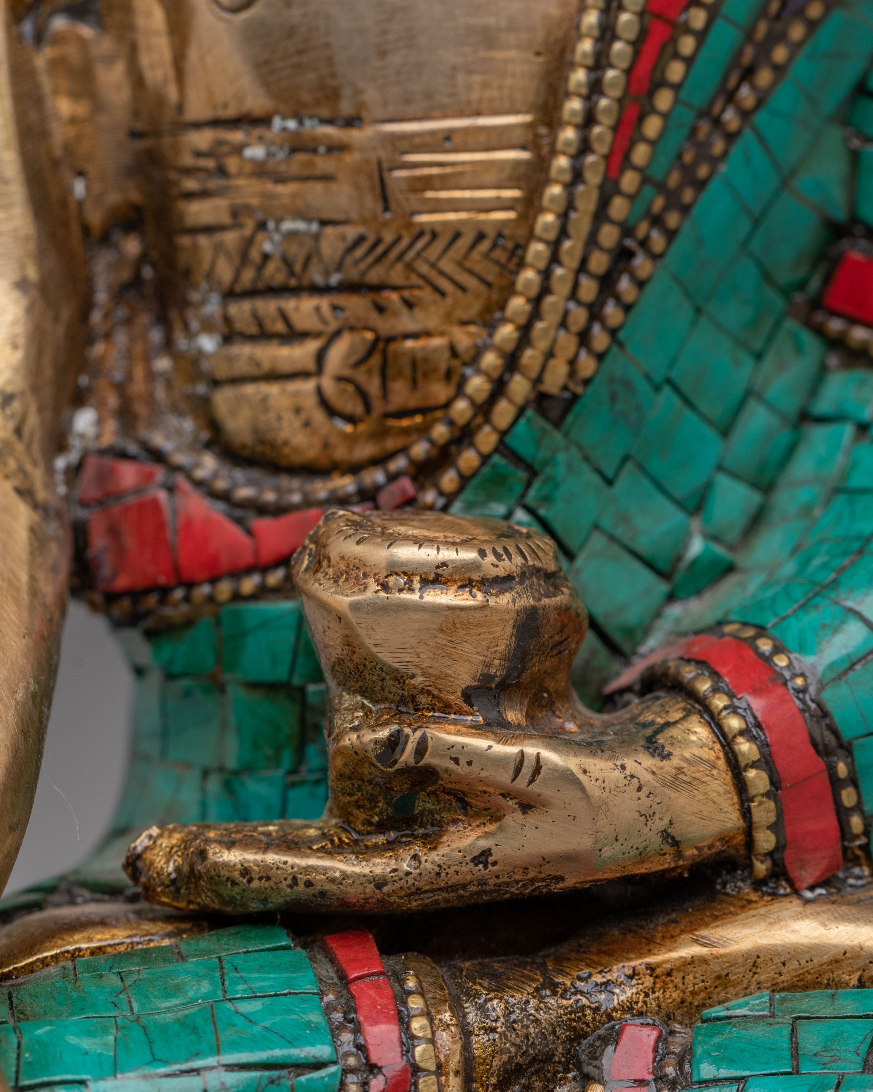 Traditional Sacred Shakyamuni Buddha Statue | Tibetan Buddhist Art