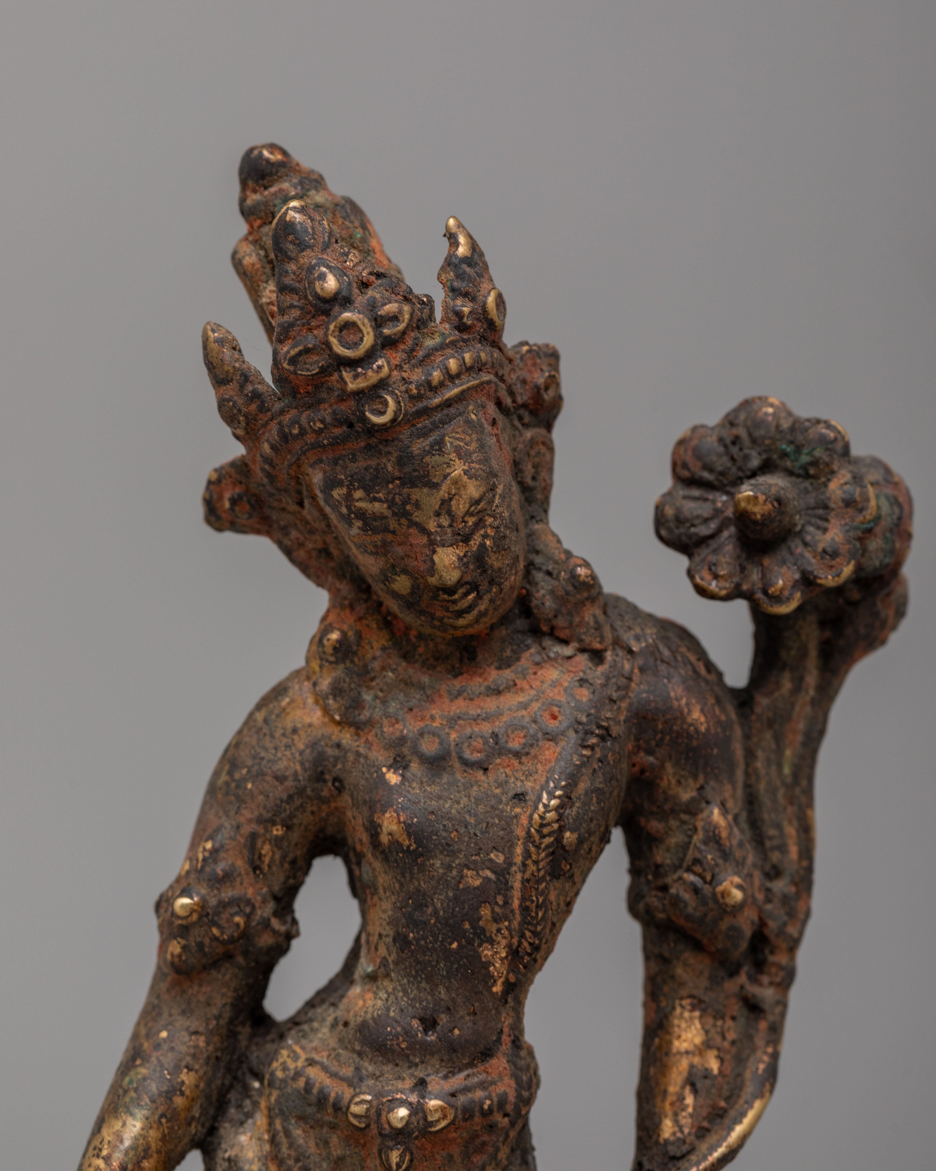 Handcrafted Standing Lokeshwor Statue | Bodhisattva of Infinite Compassion