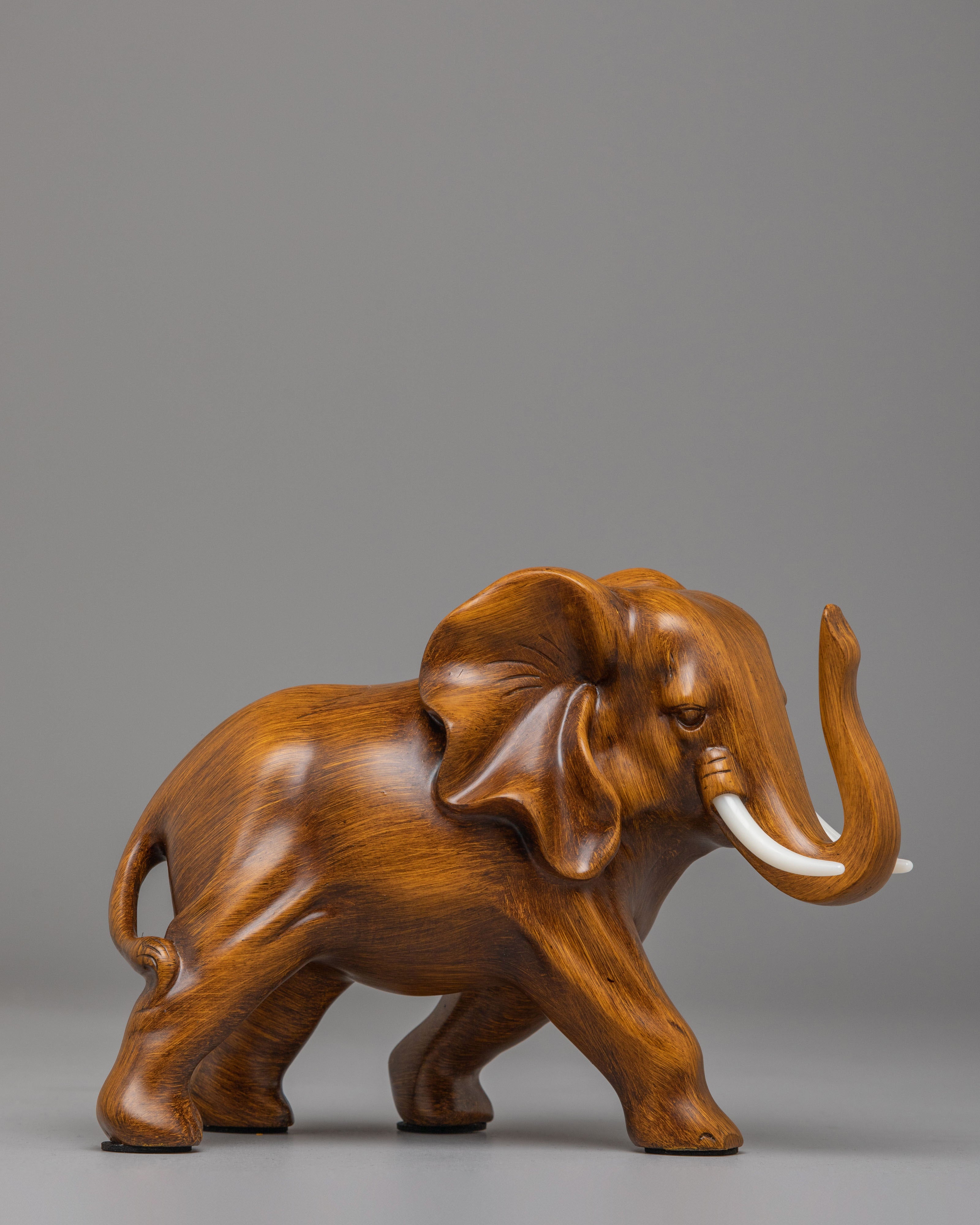 Decorative Himalayan Elephant Statue | Handcrafted Wooden Elephant Sculpture