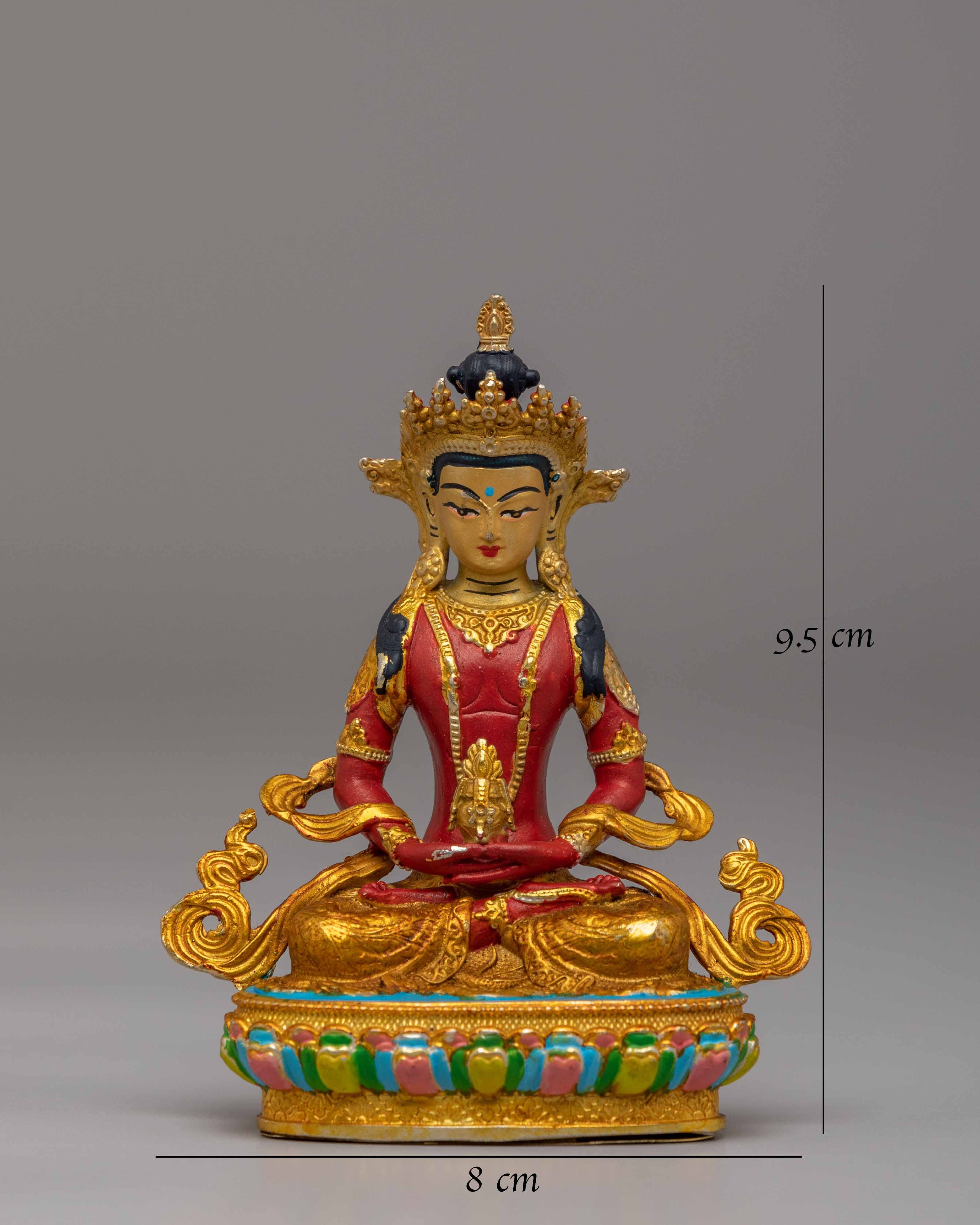 Sacred Altar Amitayus Buddha Statue | Longevity Buddha Sculpture