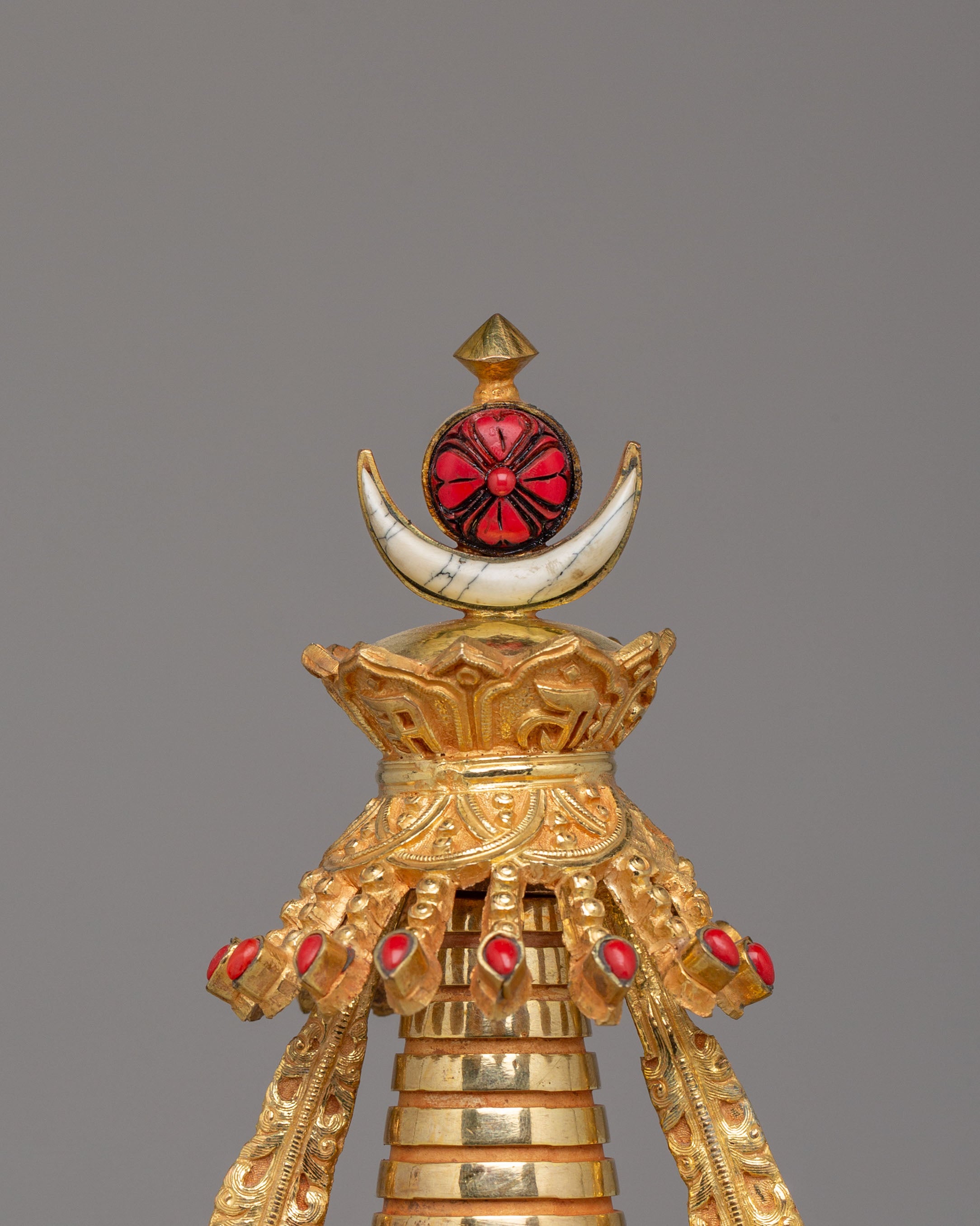 Handcrafted Ritual Enlightenment Stupa | Symbol of Peace & Spiritual Growth