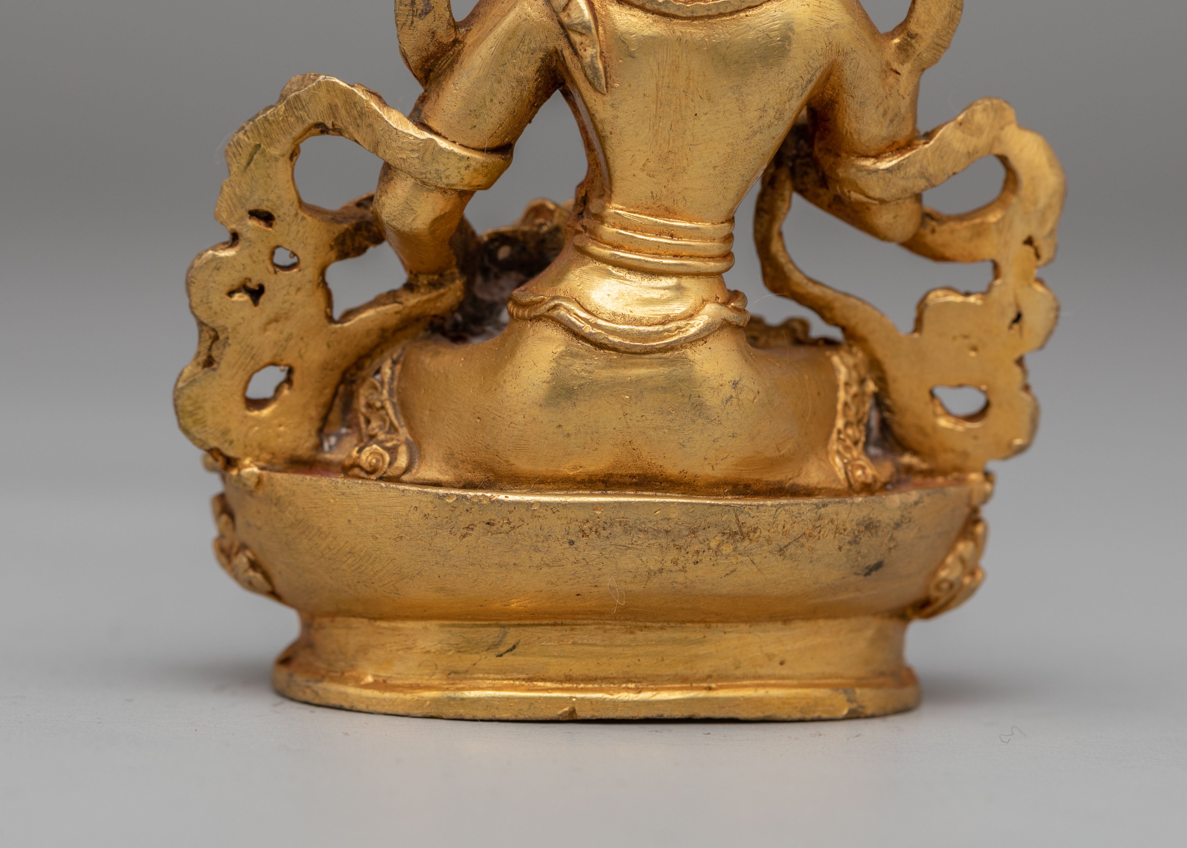 Traditional Vajrasattva Deity Statue | 24K Gold Plated Buddhist Art