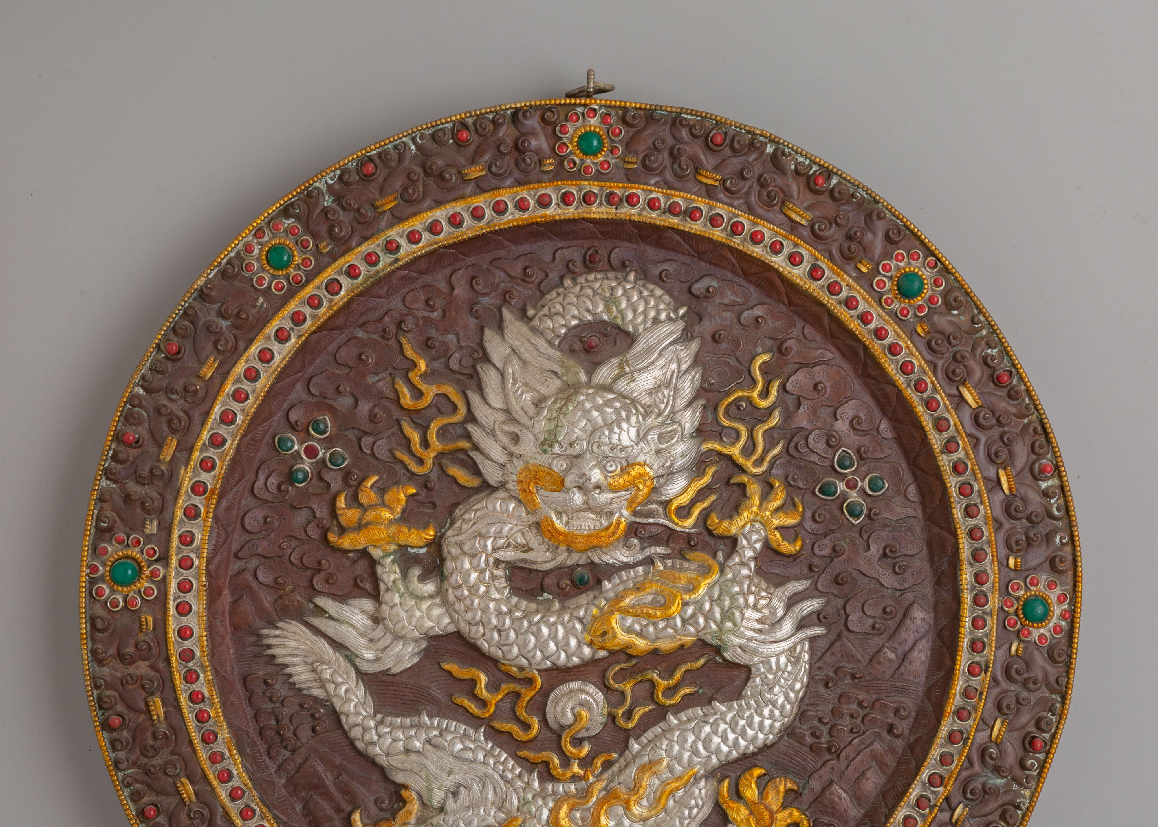 Protective Dragon Wall Hanging | Dragon Art for Spiritual Home Decor