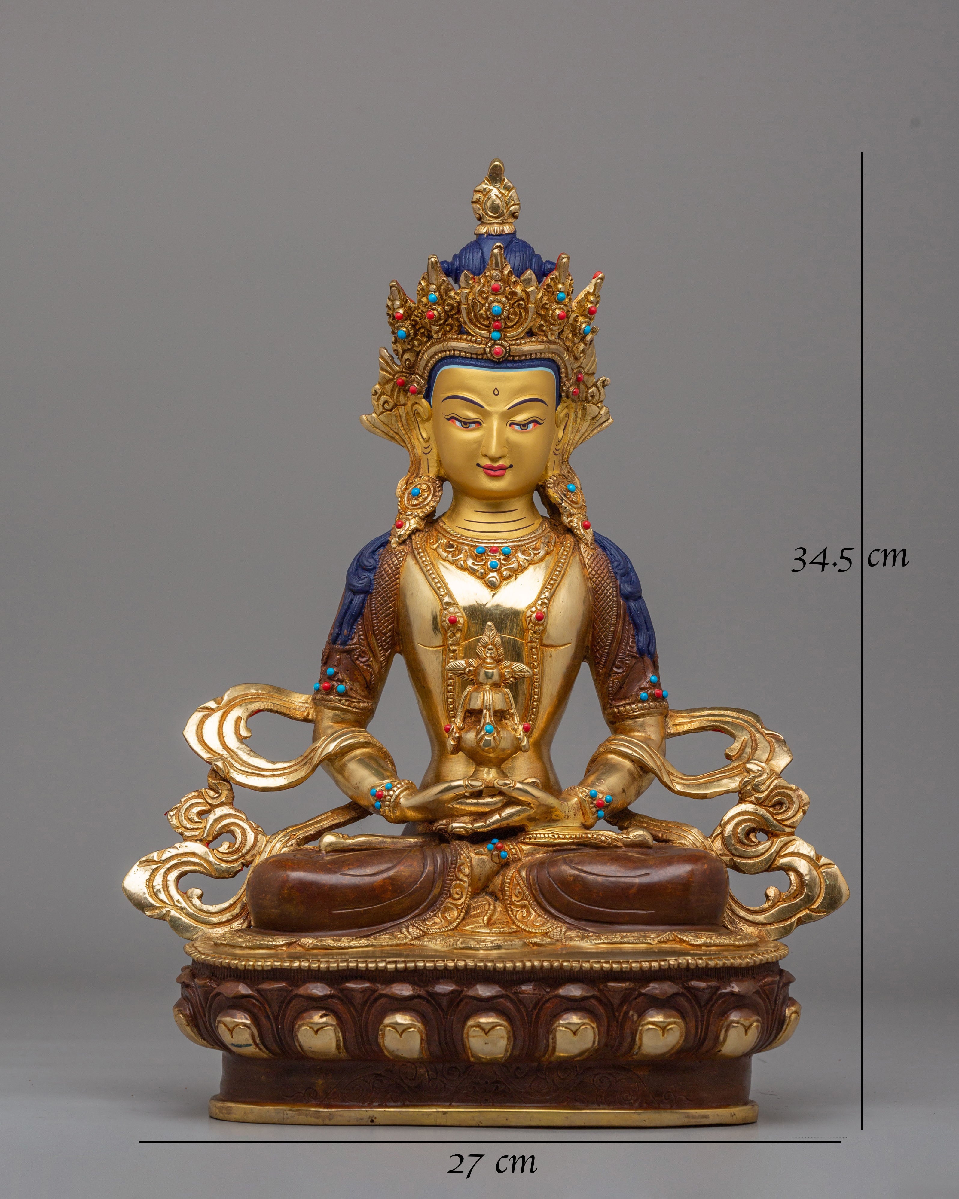 Sacred Amitayus Buddha Statue | Tibetan Long Life Buddha Sculpture