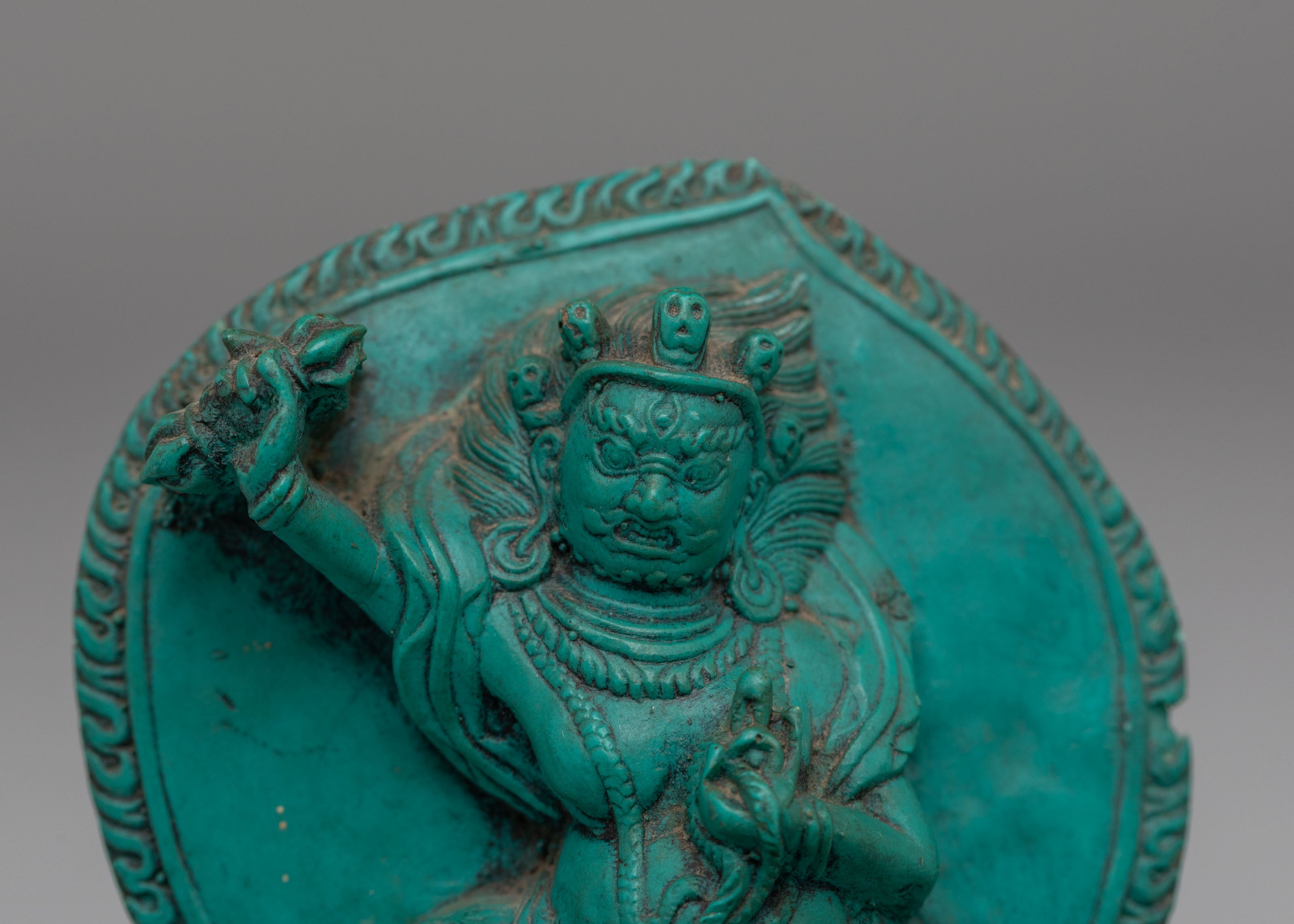 Sacred Vajrapani Ritual Sculpture | Handcrafted Tibetan Artwork