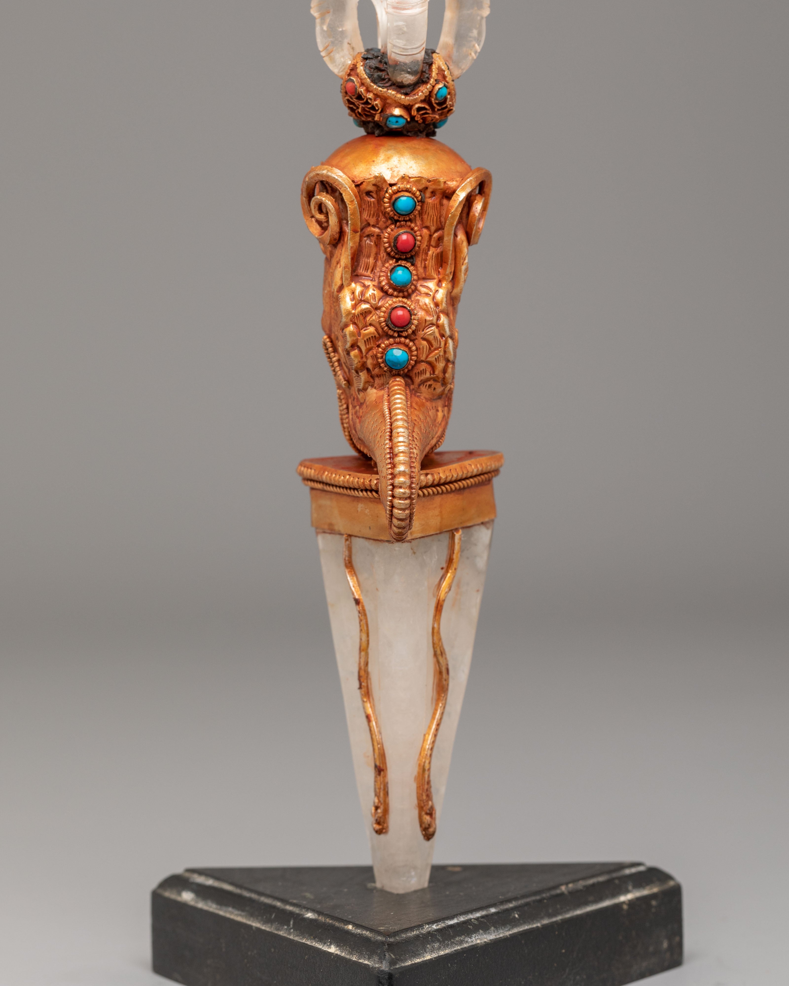 Tibetan Altar Three-Sided Phurba | A Sacred Dagger for Spiritual Ceremonies