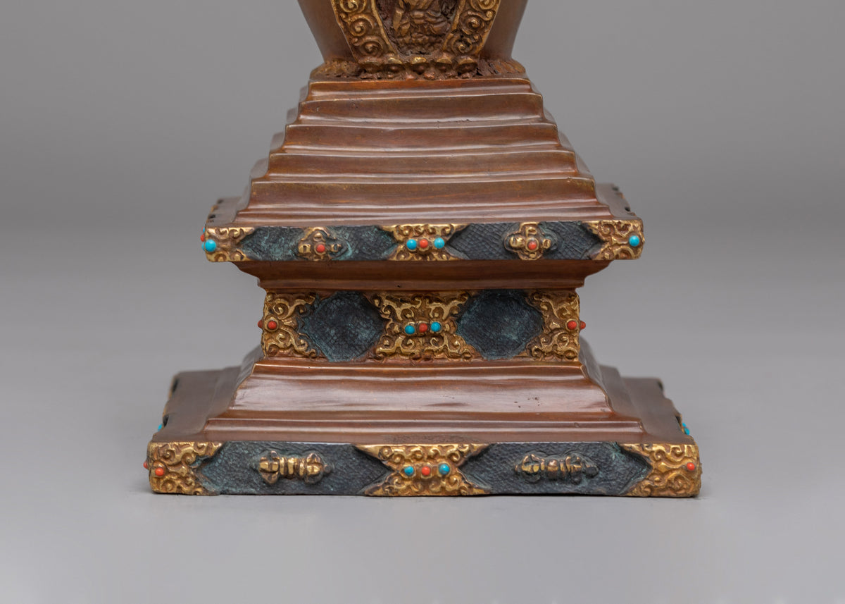 Tibetan Altar Enlightenment Stupa | Symbol of Spiritual Awakening