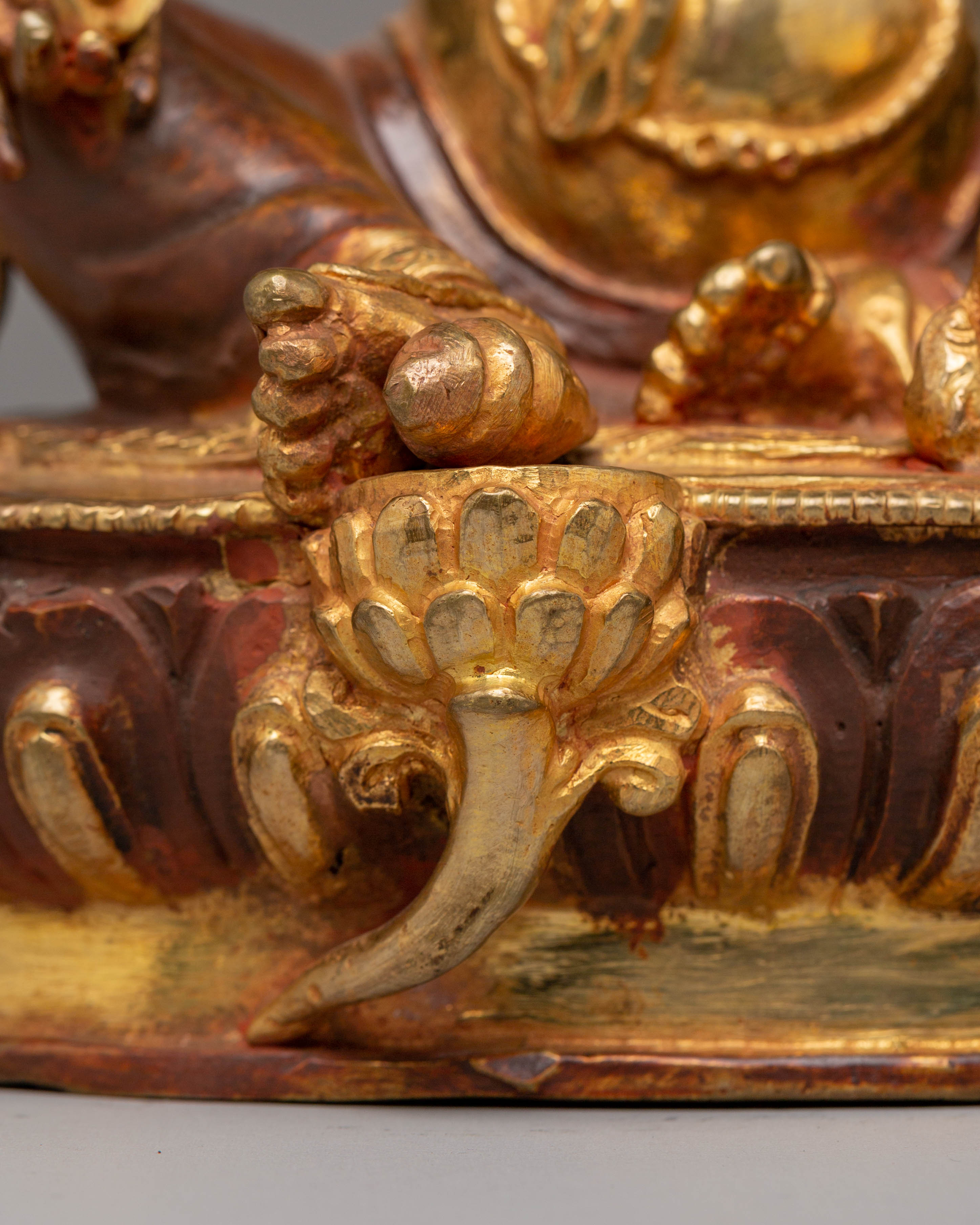 Handcrafted Copper Figurine of Dzambhala | Embodiment of Wealth