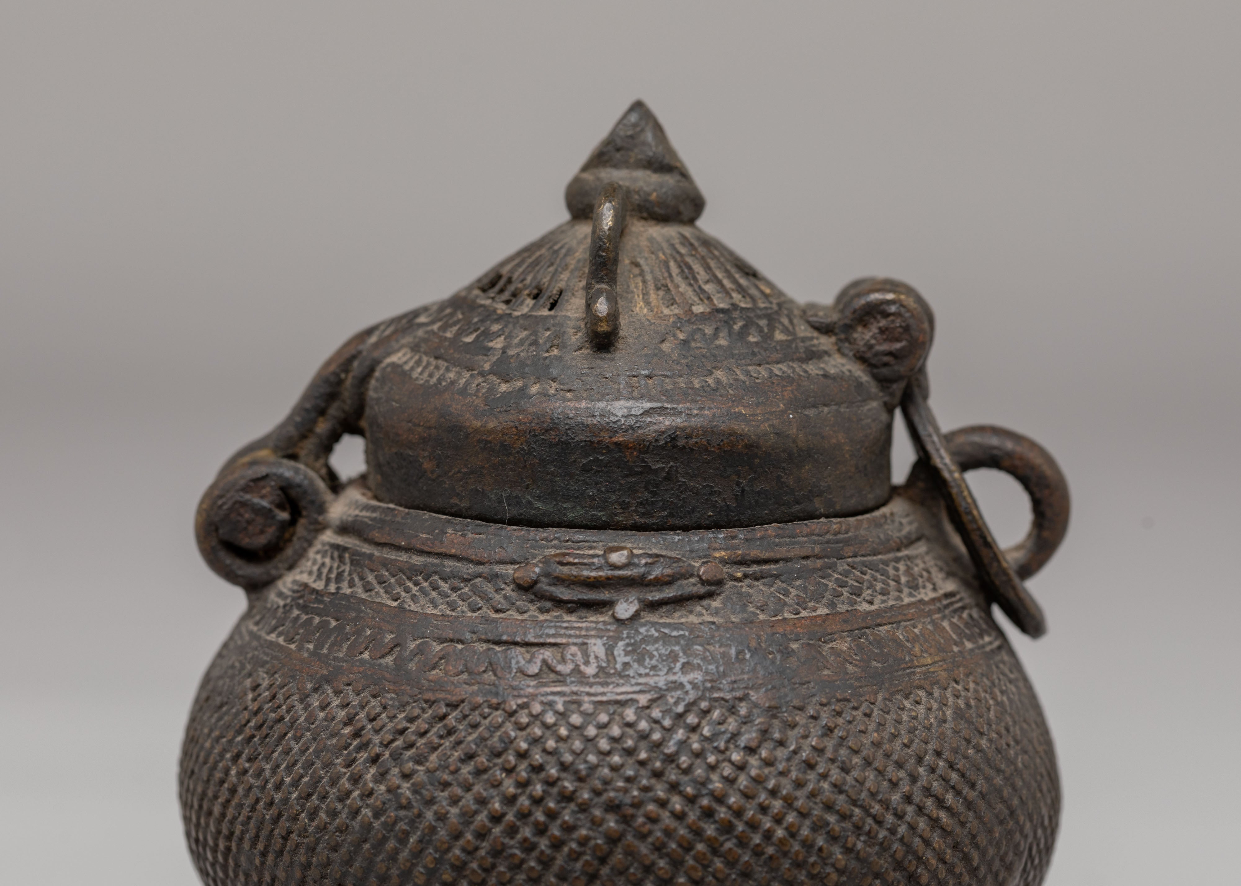 Sacred Incense Burner for Ritual | Traditional Handcrafted Iron Burner