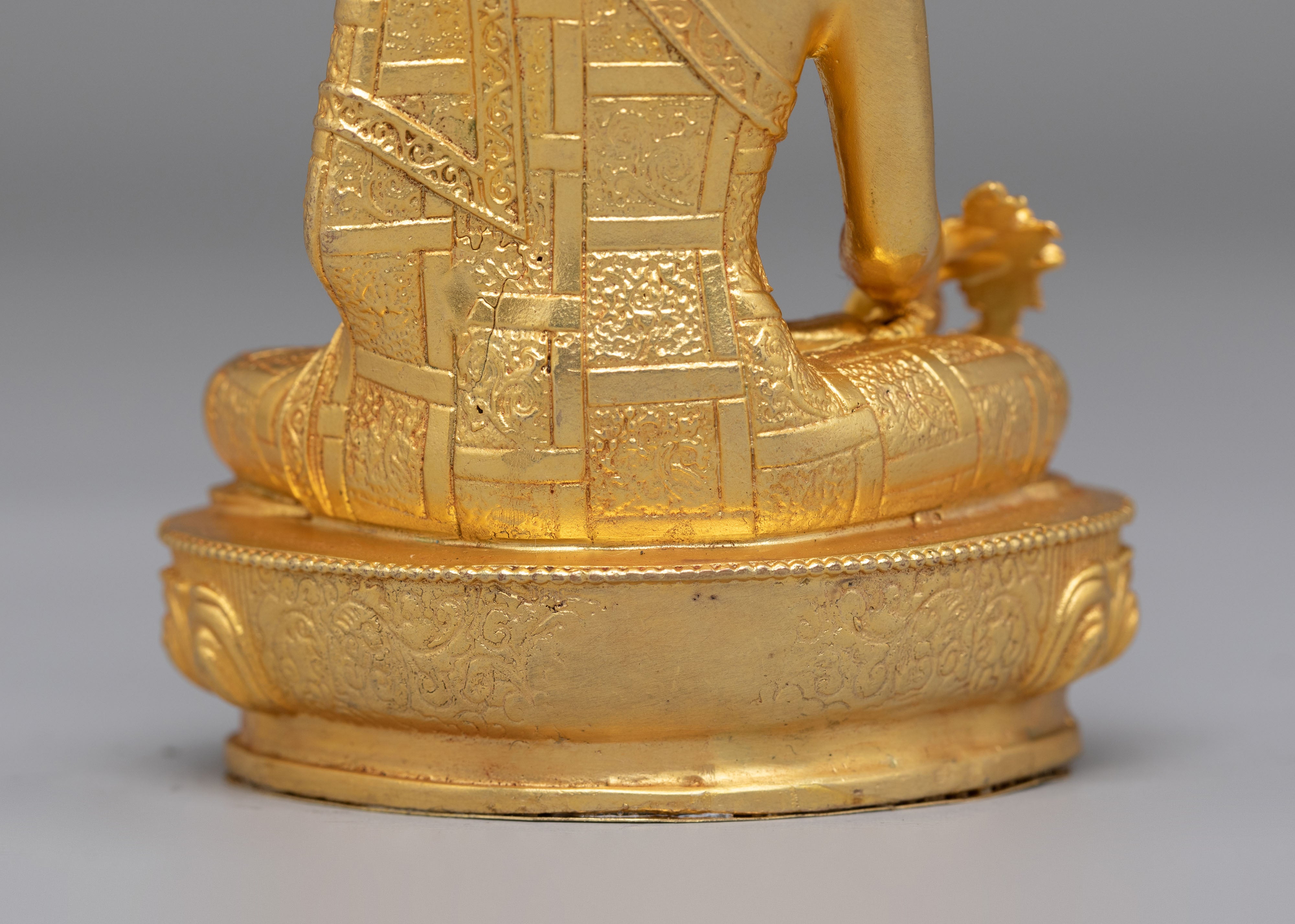 Sacred Medicine Buddha Deity Statue | Sangye Menla Altar Statue