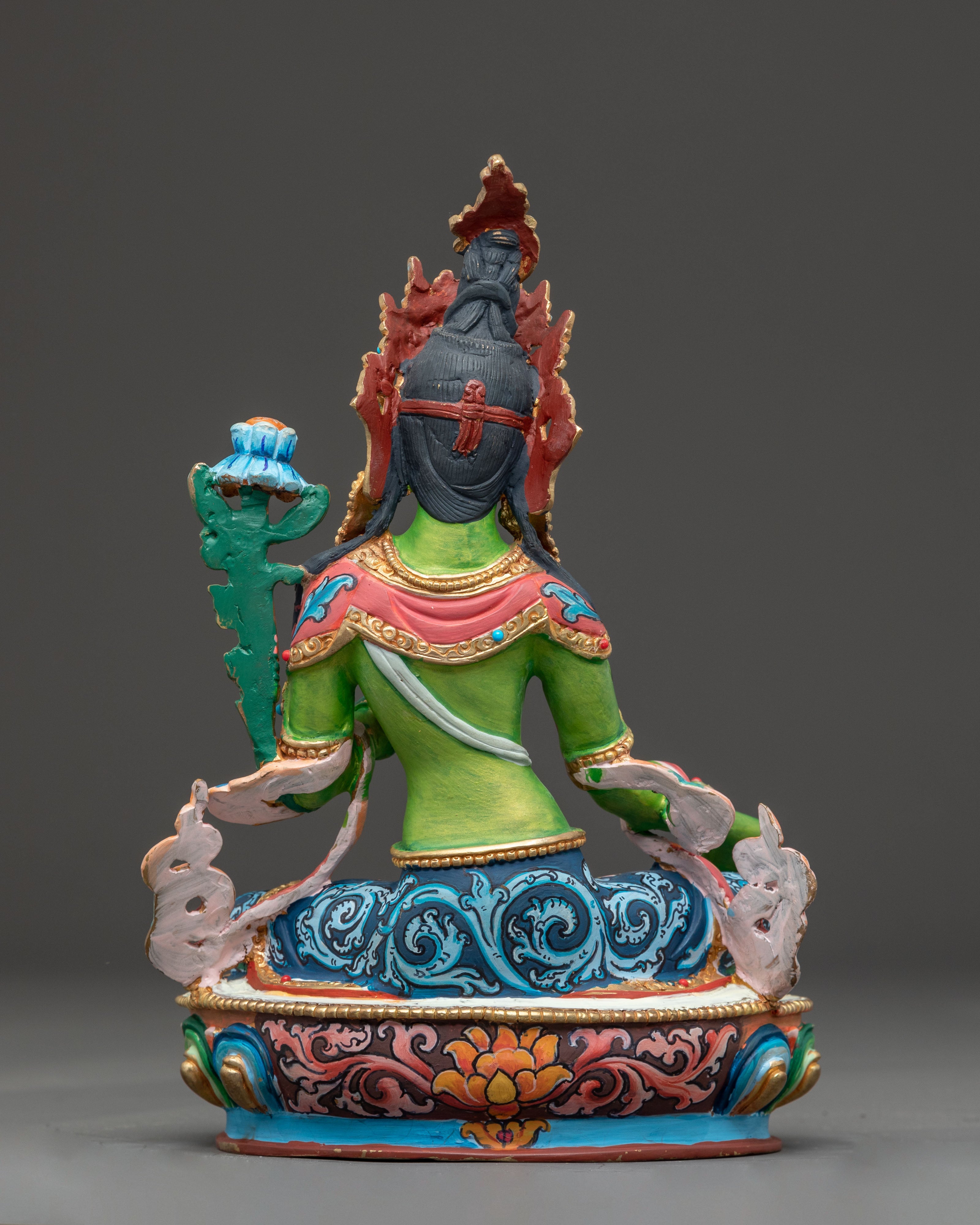 Himalayan Green Tara Deity Statue | Tibetan Goddess
