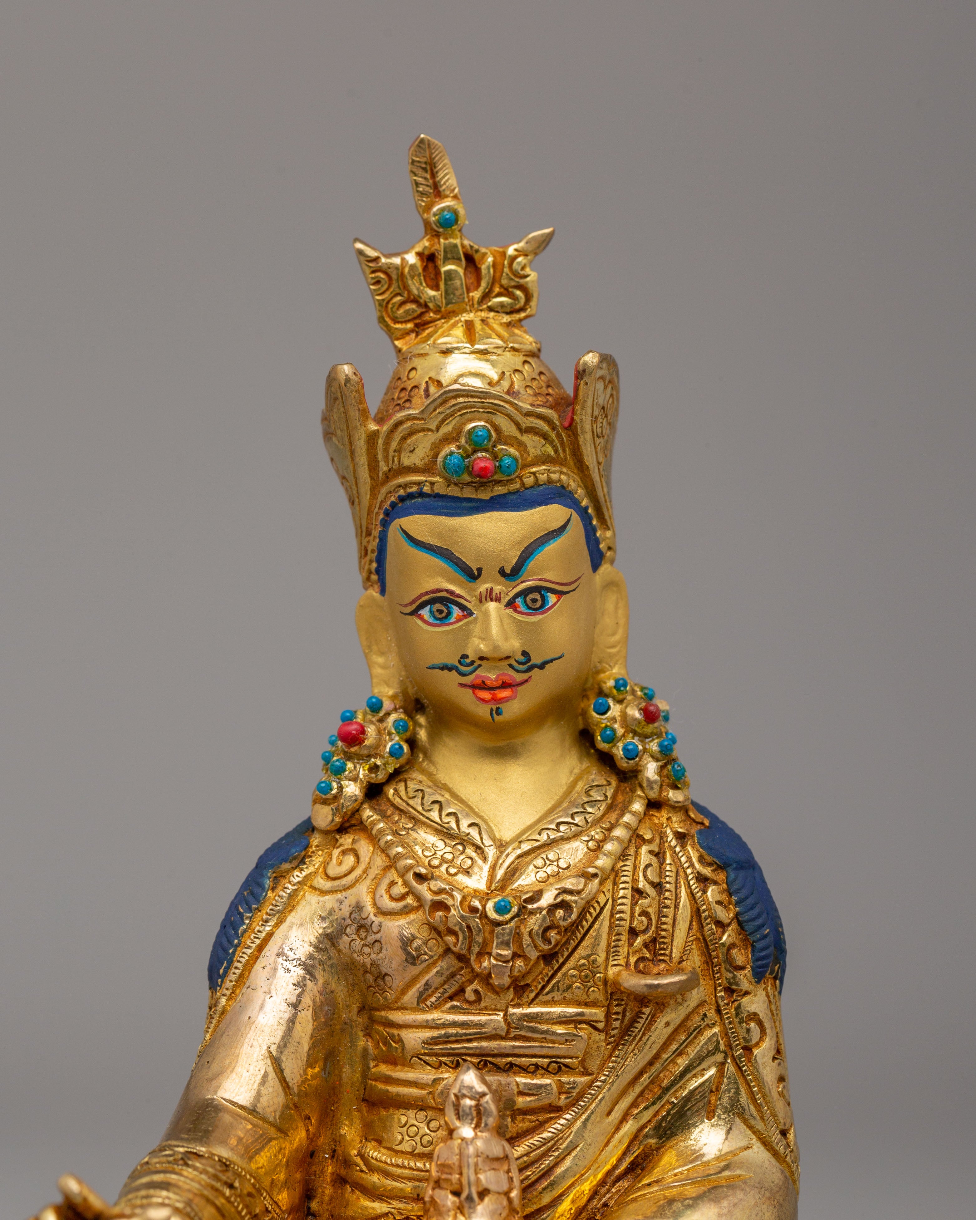 Sacred Padmasambhava Statue | Traditional Artwork