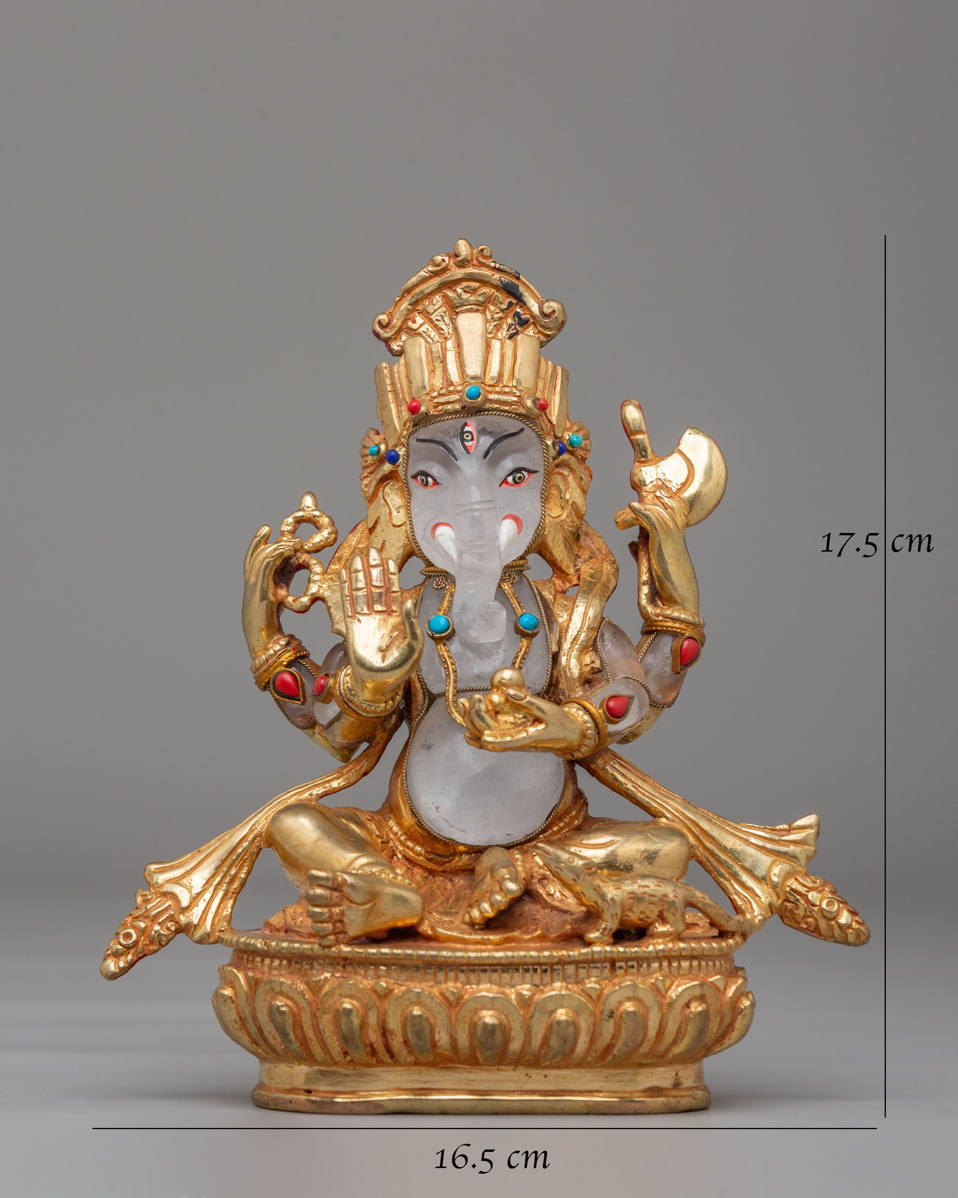 Spiritual Altar Ganesha Statue | Hindu Deity of Wisdom and Prosperity