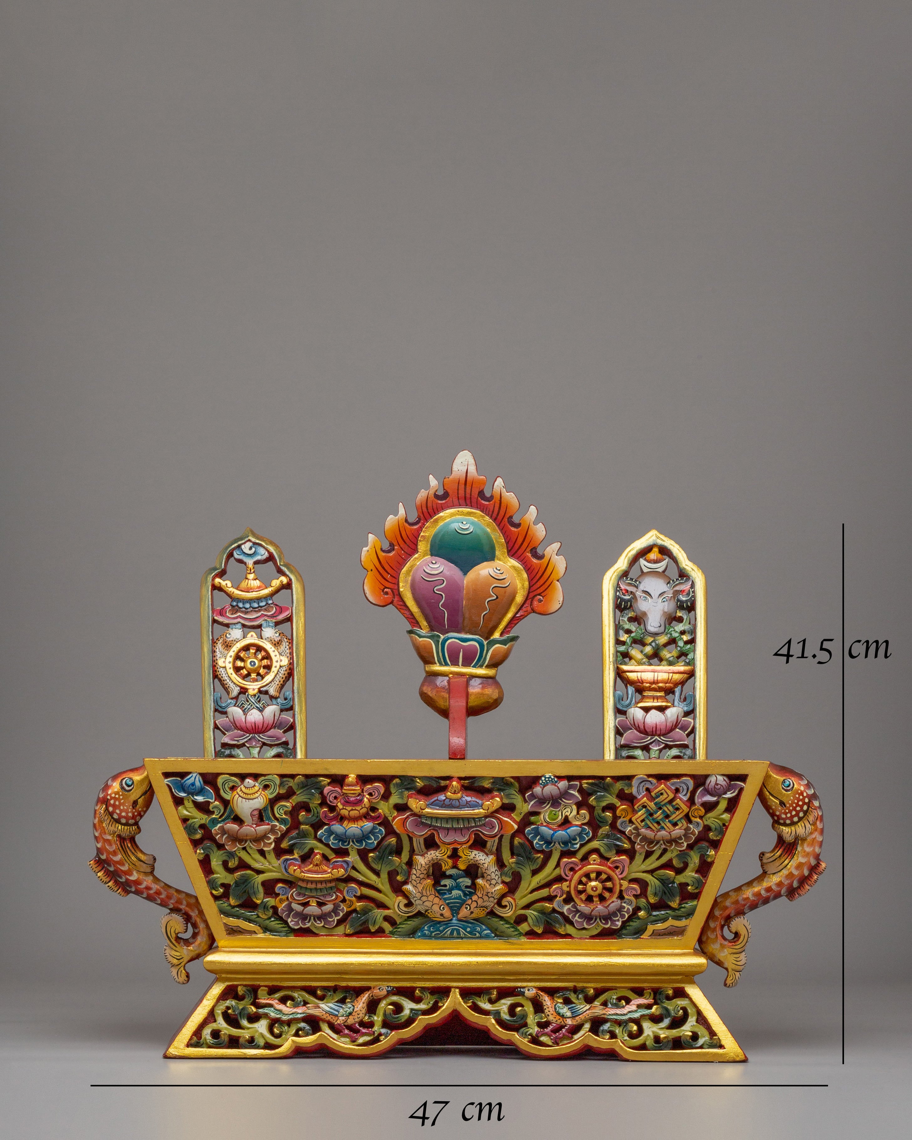 Tibetan Chemar Box | Sacred Rituals and Meditation Decor