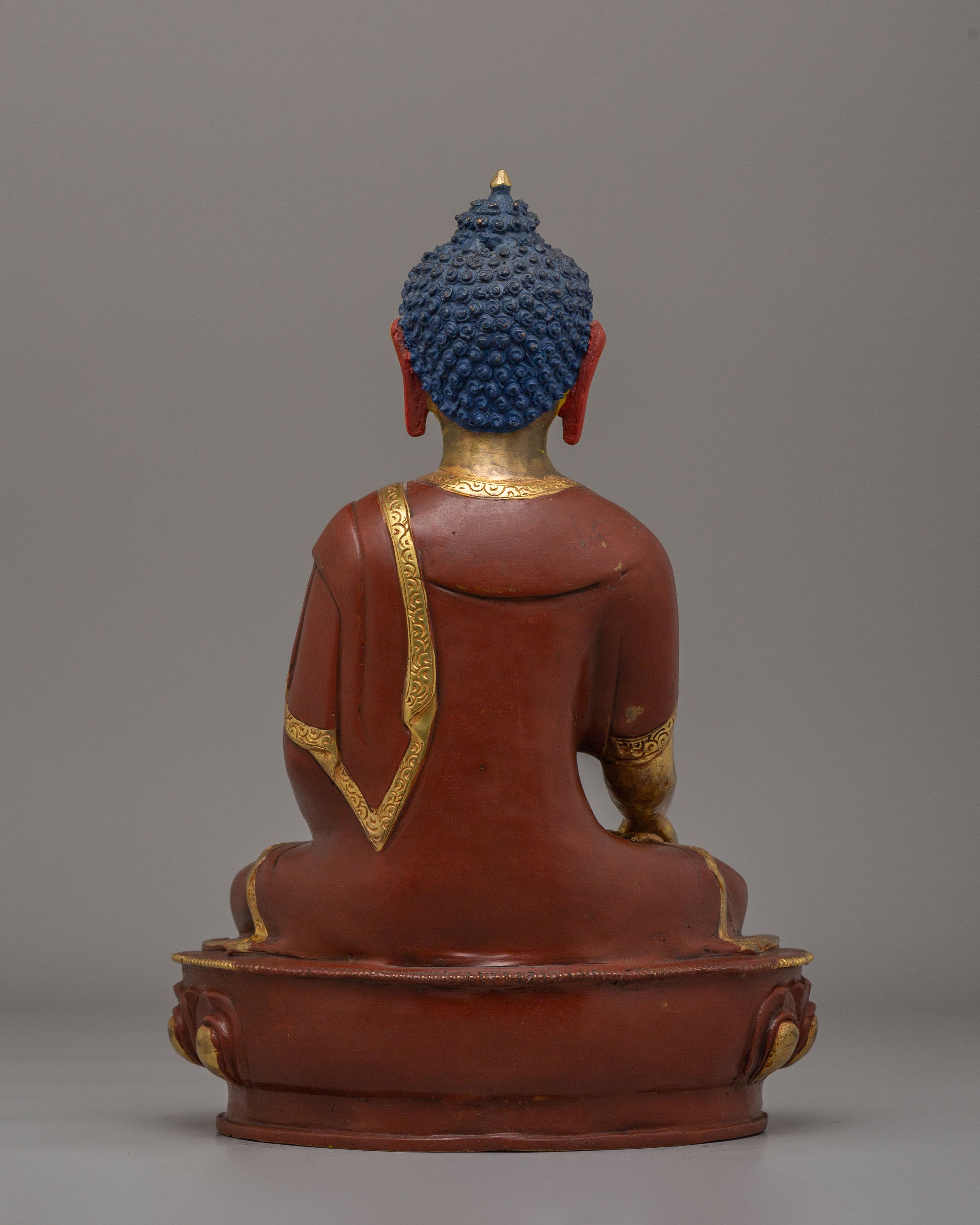 Shakyamuni Buddha Sculpture for Altar Decor | Traditional Himalayan Artwork