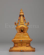 Handcrafted Buddhist Enlightenment Chorten 