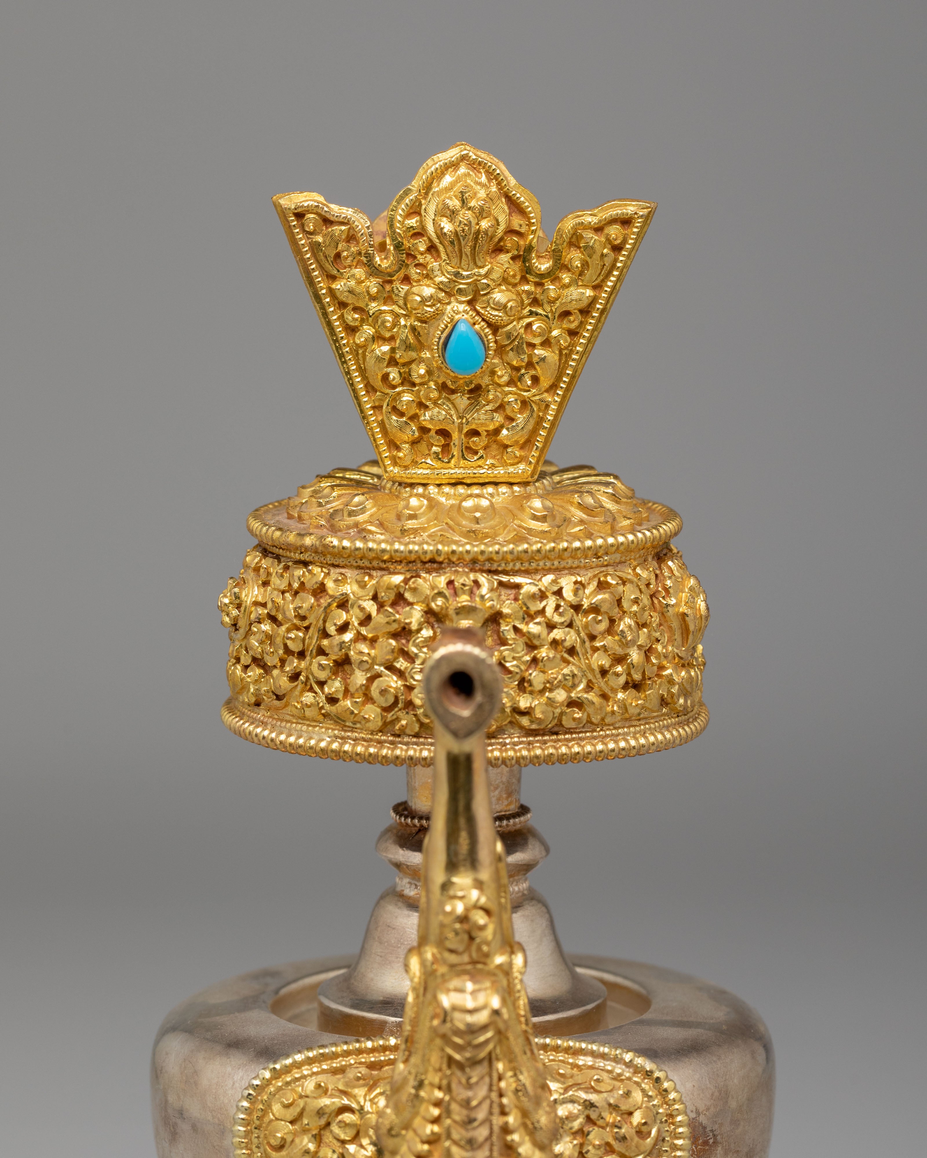 Himalayan Sacred Offering Bhumba | Gold and Silver Plated Bhumba