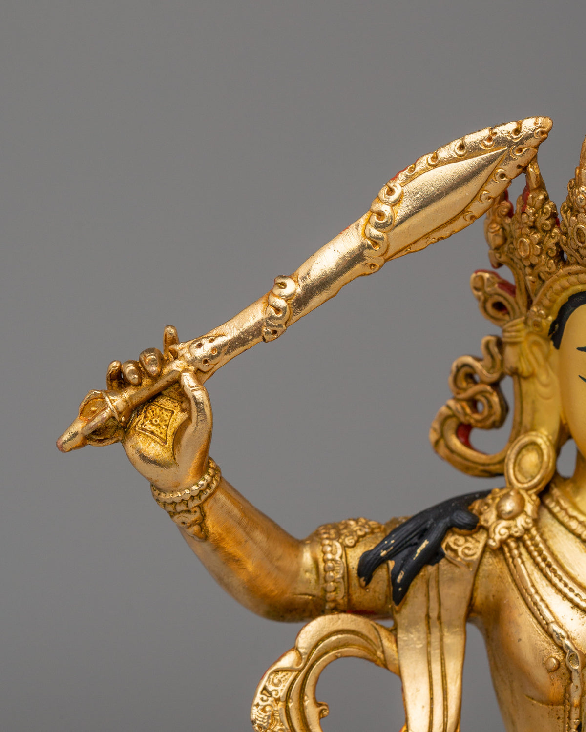 Handcrafted Manjushri Buddhist Statue | Bodhisattva of Wisdom
