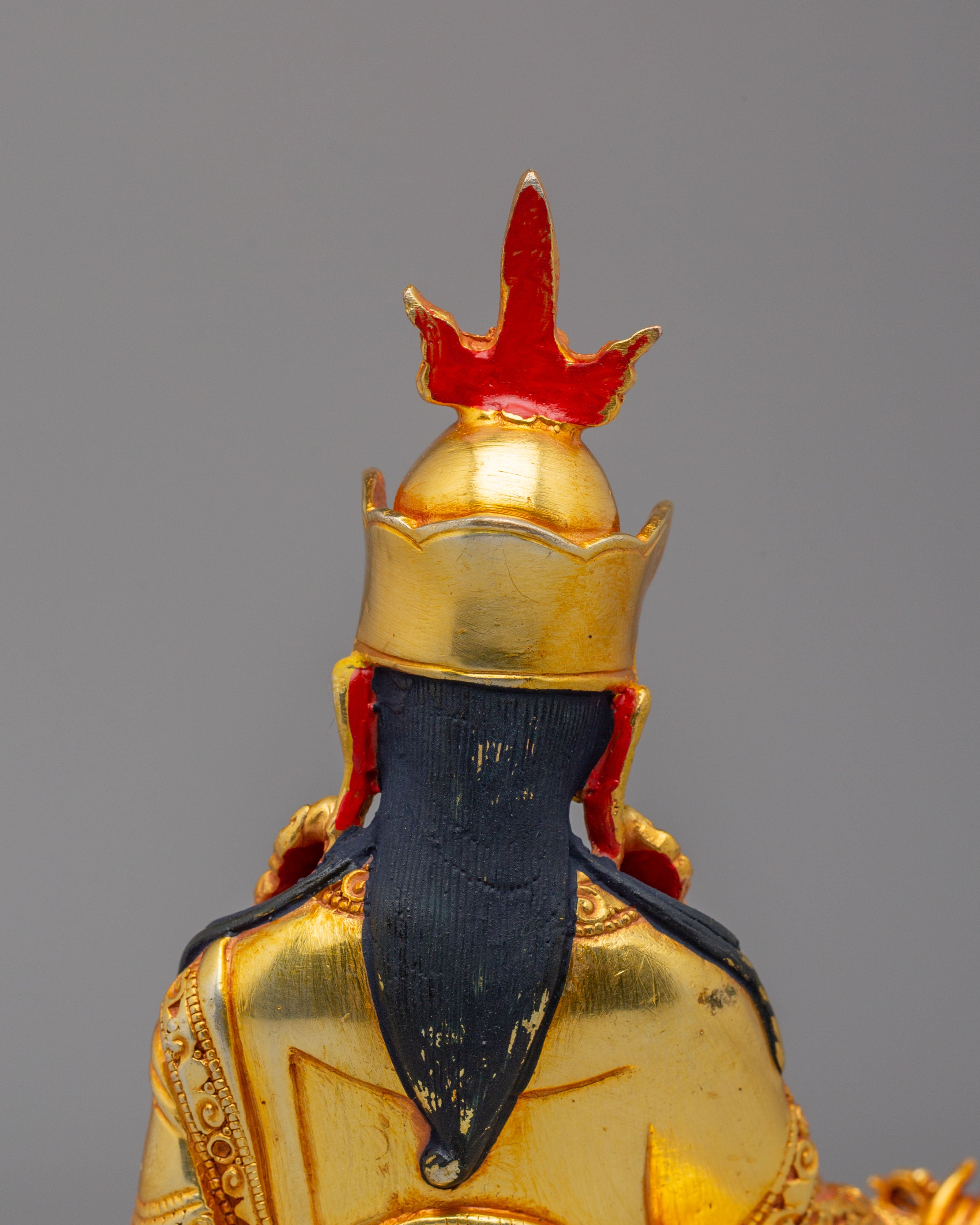 Spiritual Ritual Guru Rinpoche Statue | Tibetan Deity Sculpture