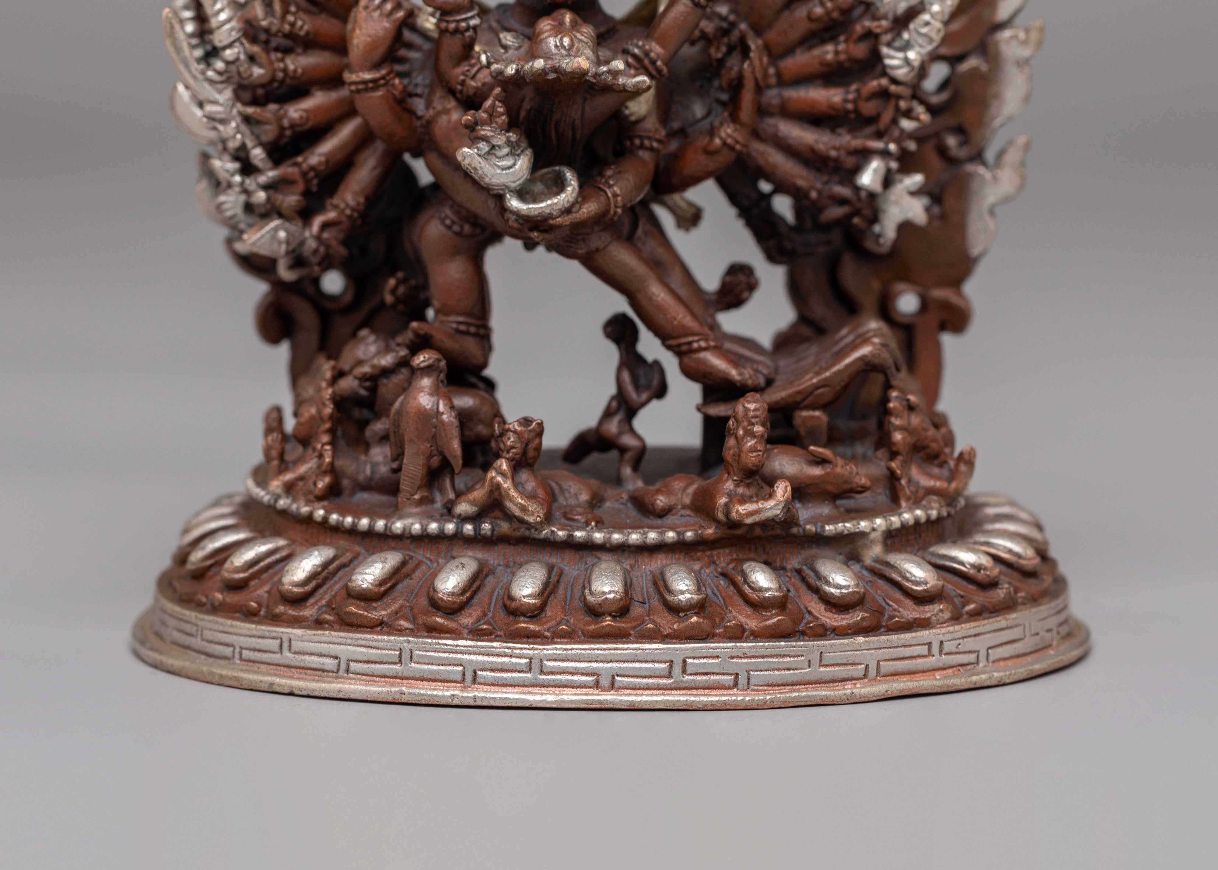 Tantric Yamantaka Protector Statue | Himalayan Buddhist Deity Art