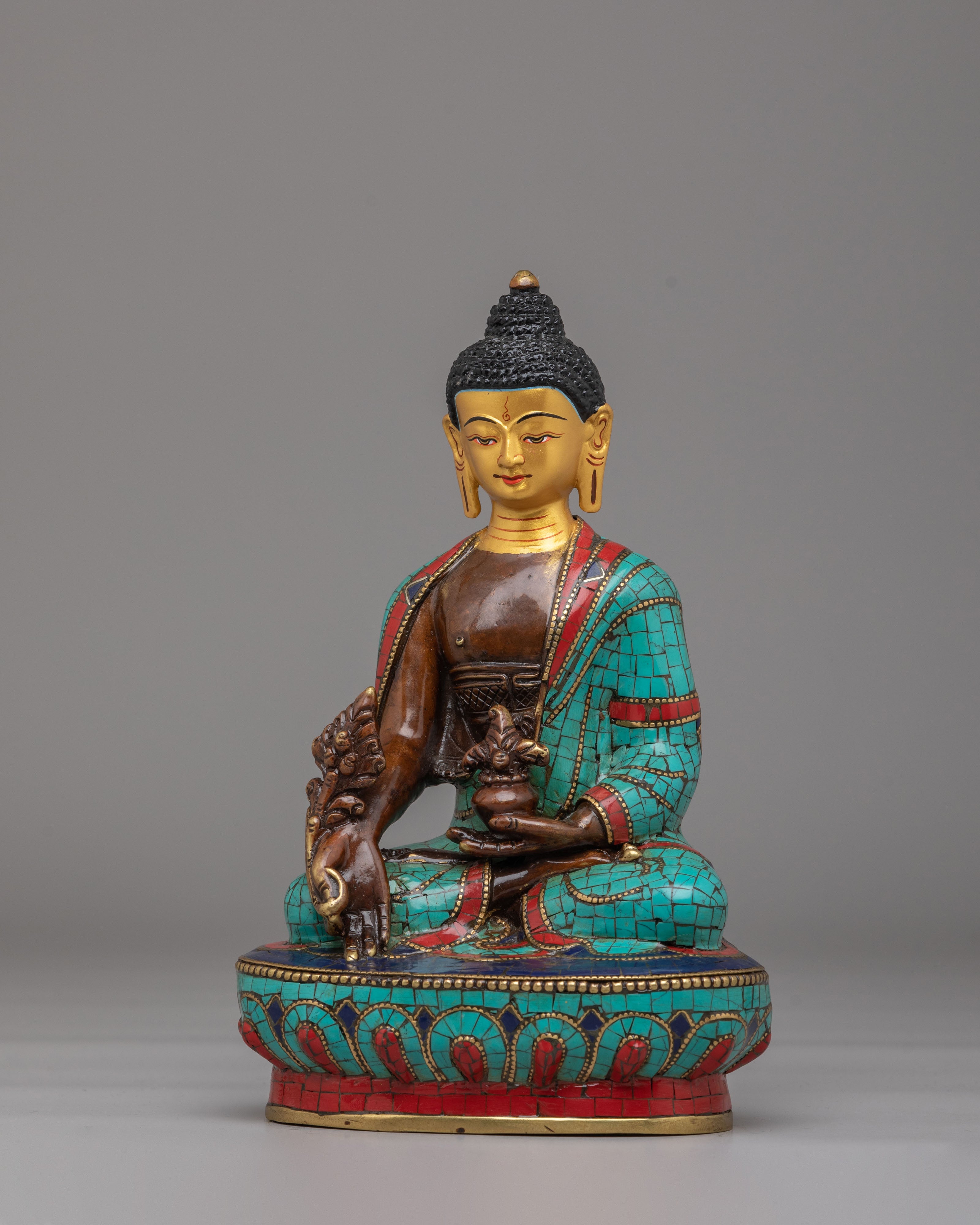 Tibetan Medicine Buddha Deity Statue | Spiritual Healing Decor