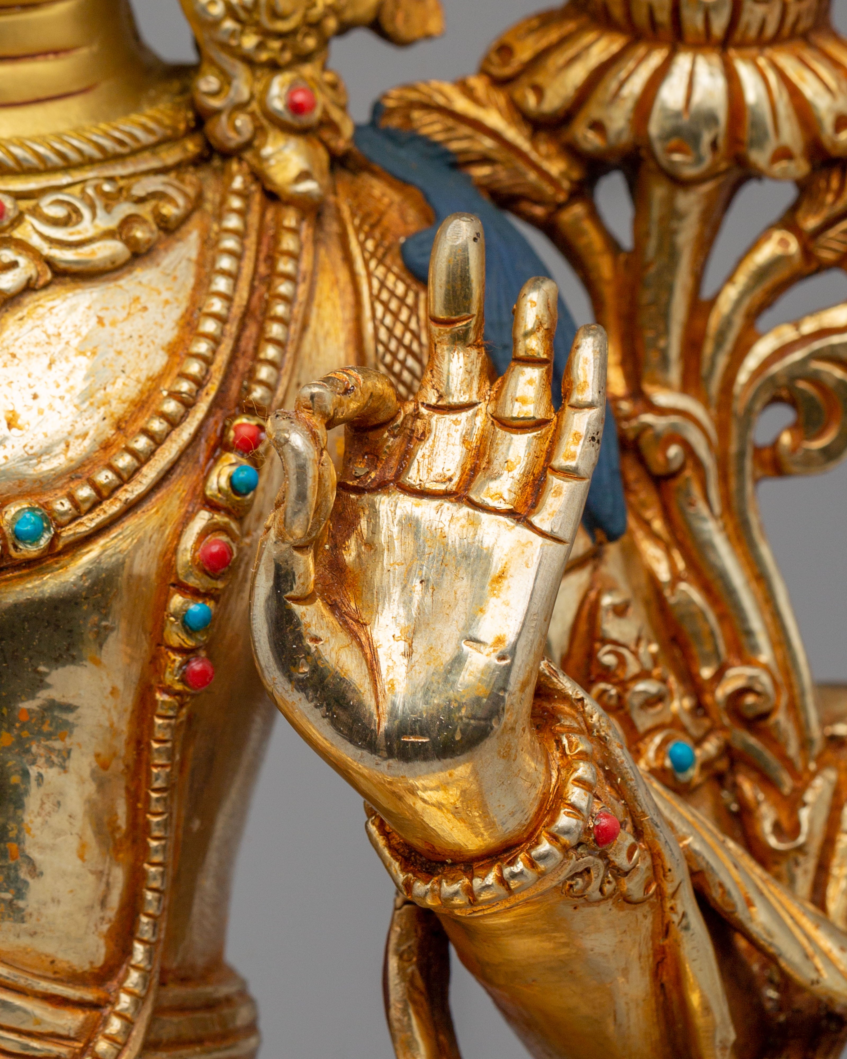 Manjushri Statue with Wisdom Sword | Tibetan Bodhisattva of Wisdom