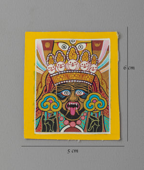 Buddhist Zashi Lhamo Locket of Thangka | Sacred Tibetan Artwork for Protection