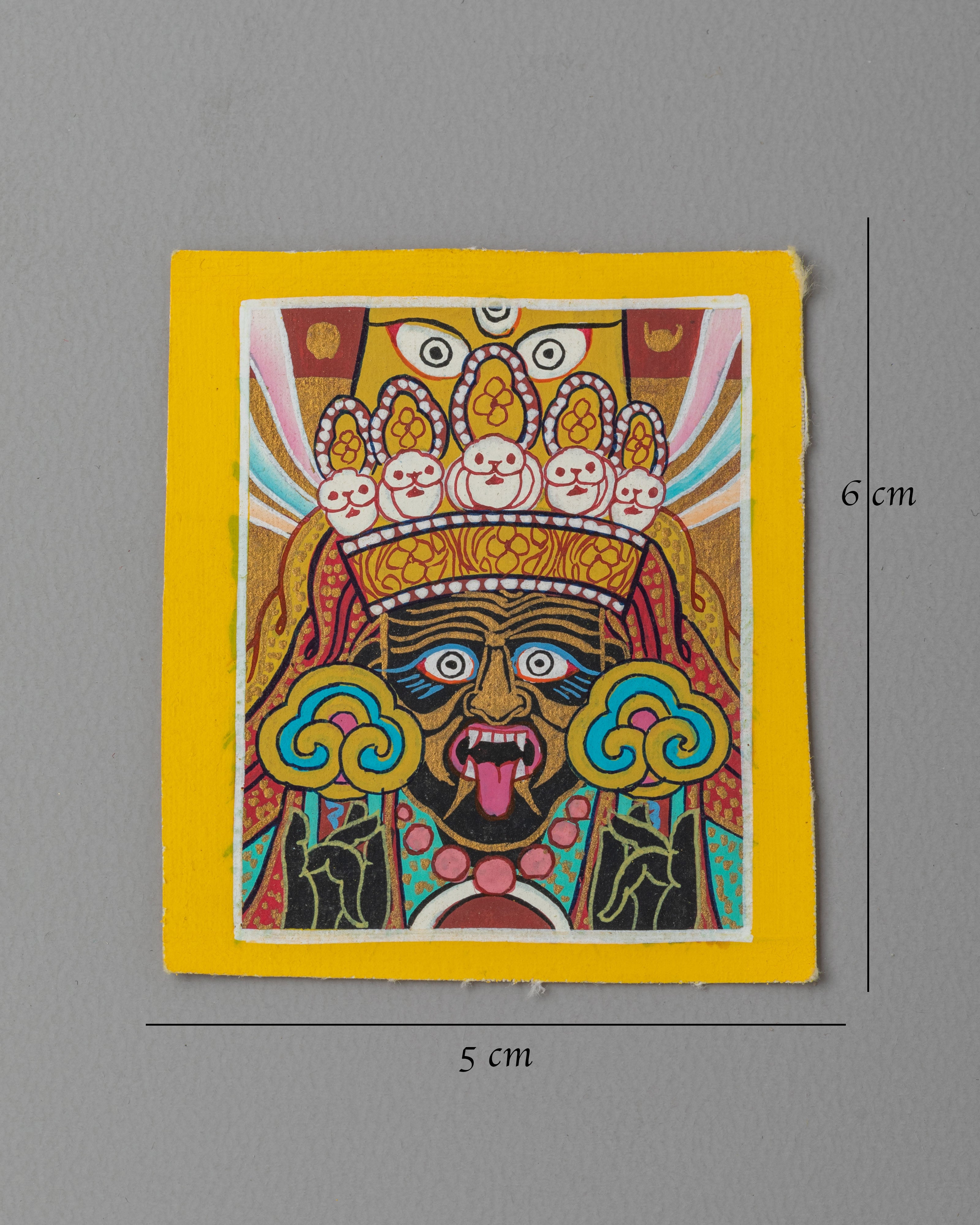 Buddhist Zashi Lhamo Locket of Thangka | Sacred Tibetan Artwork for Protection
